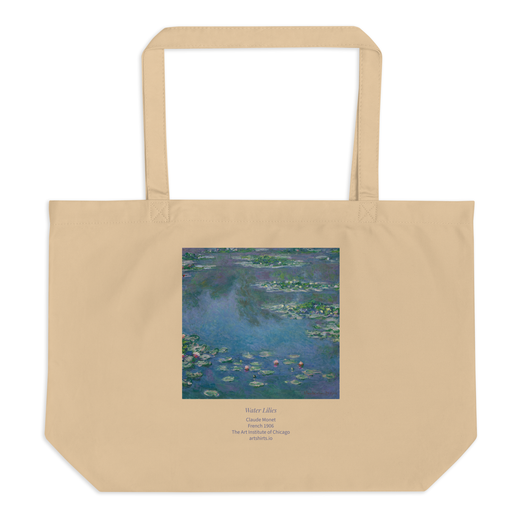 Water Lilies Large Tote