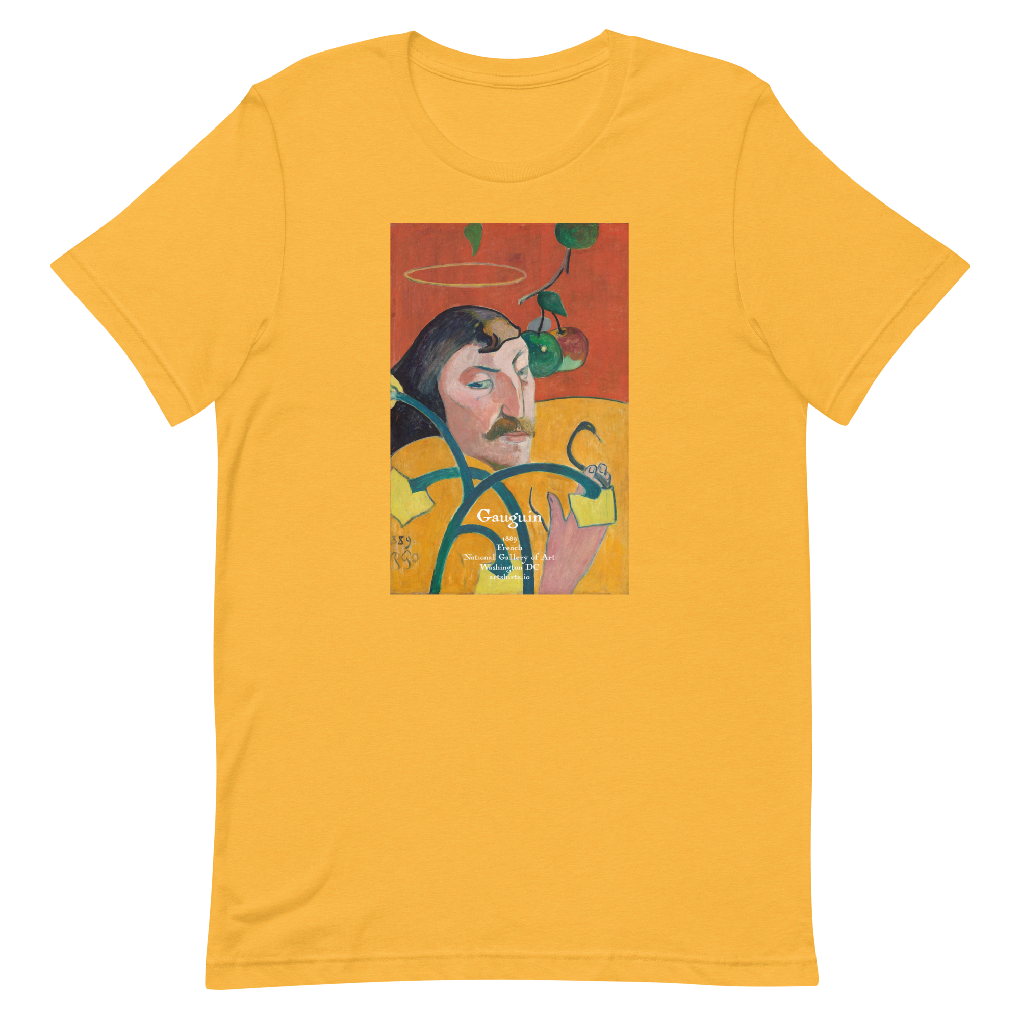 Self-Portrait of Paul Gauguin Gold Fitted T-Shirt