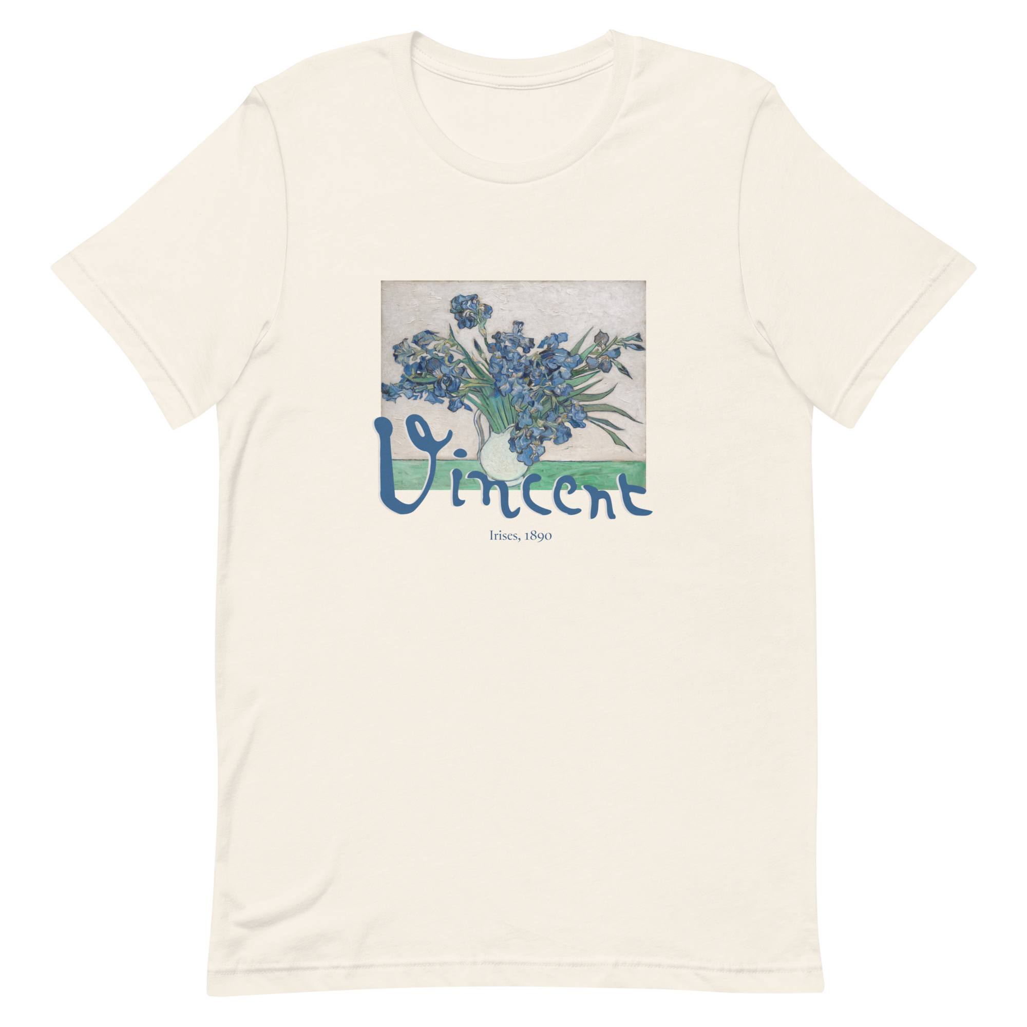 Van Gogh Irises 1890 Fitted T-Shirt