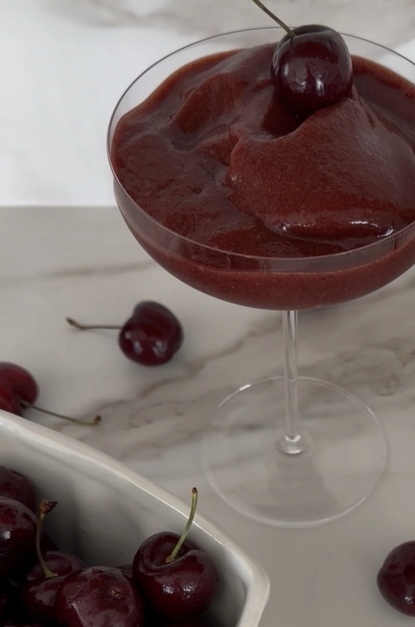 Frozen Cherry Espresso Martini 