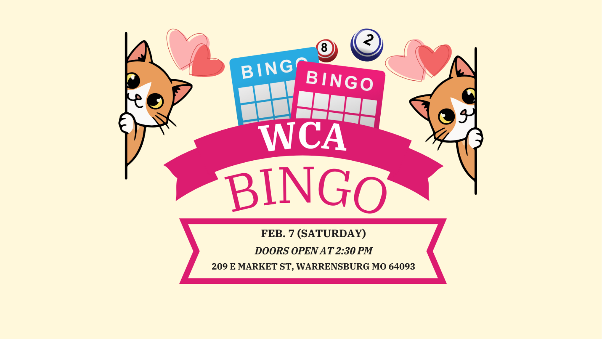 Feb WCA Bingo Event