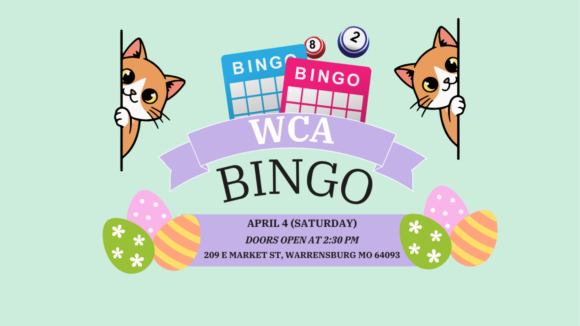 April WCA Bingo Event