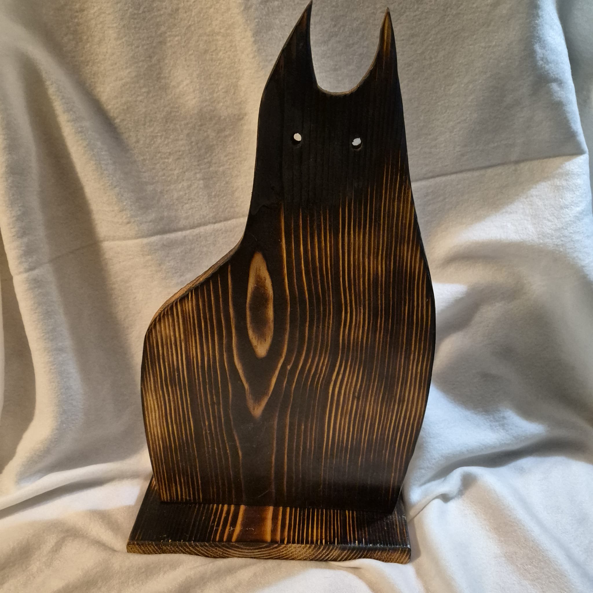 16" Large Wooden Cat