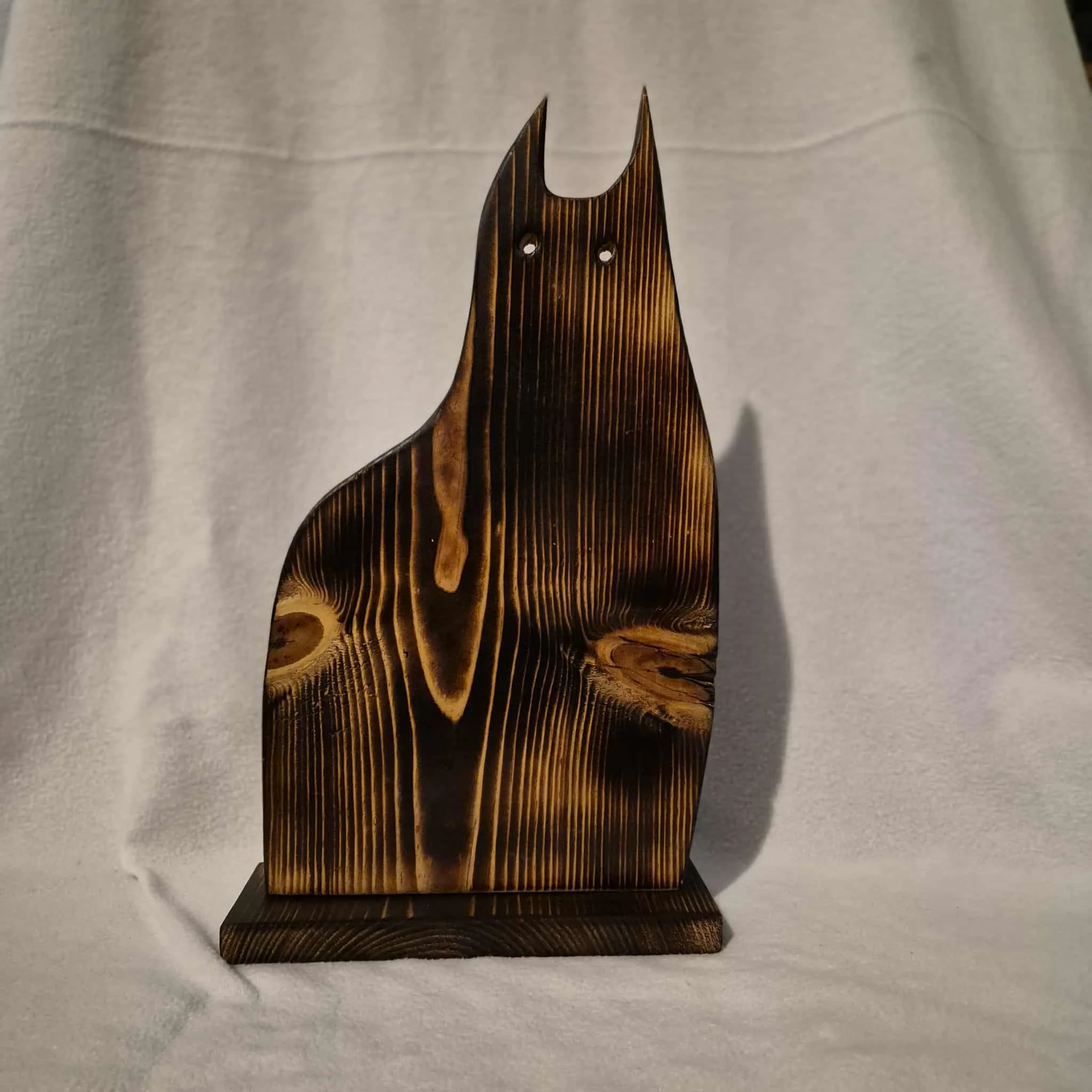 16" Large Wooden Cat