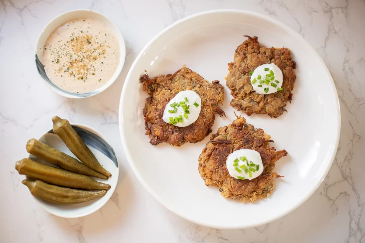 Lion's Mane Crab Cakes