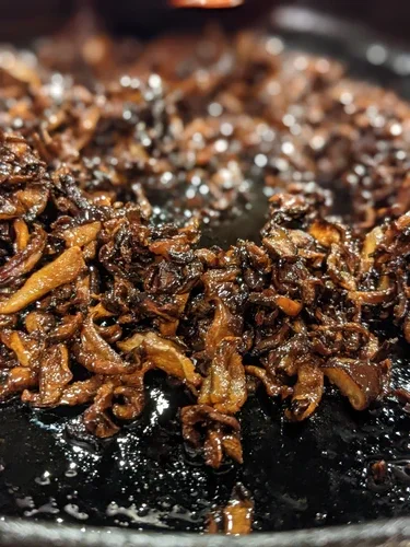 Maple-Glazed Mushroom Bits
