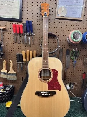 Handmade Agathist Dreadnought Acoustic Engleman Spruce Soundboard Black Walnut Fretboard Maple Neck [$]