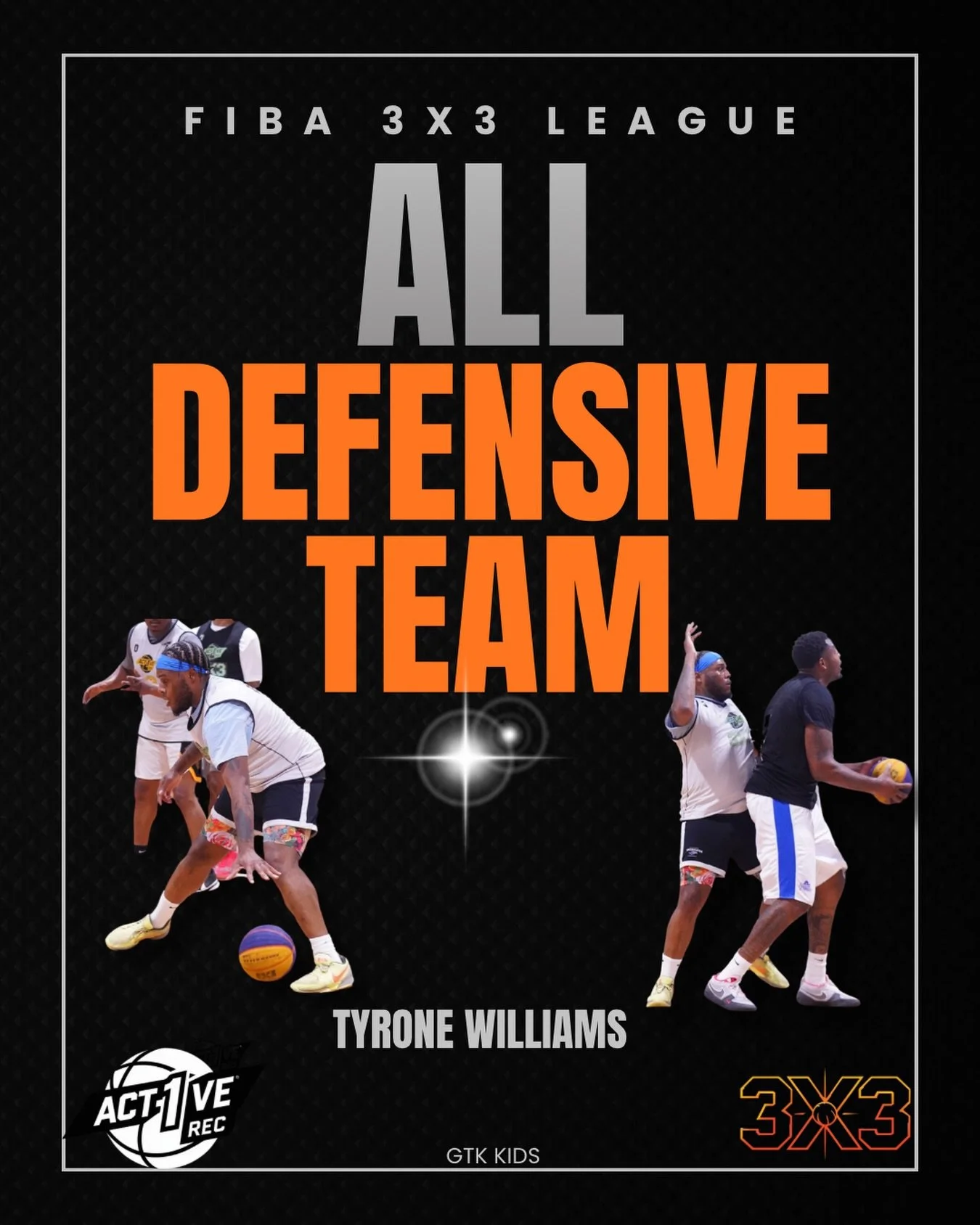 ALL-DEFENSIVE TEAM. 🛡️

Ty earned his spot by being a force in the paint all season. Protected the rim, controlled the glass, and made opponents think twice about coming into the lane.

Way to get #ACT1VE this season!

#ACT1VERec #FIBA3x3 #Basketbal