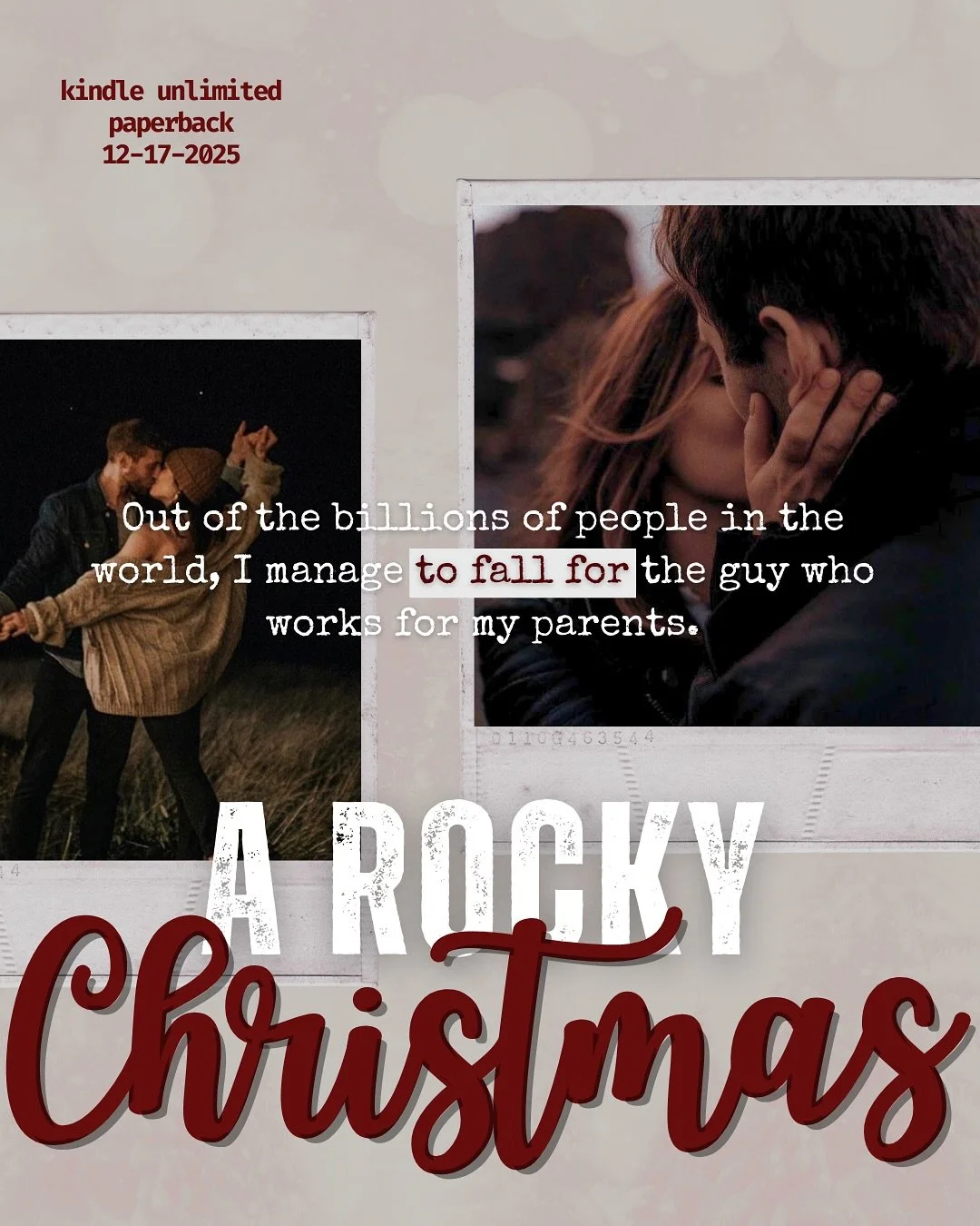 out of the billions of people in the world, Sydney found Chase right under her nose. divine intervention? maybe. 
swipe for a surprise 🤭! 
❄️ A Rocky Christmas coming to Kindle Unlimited + Amazon on December 17th, 2025! ❄️
.
.
.
.
.
.
.
🏷️s: #ne