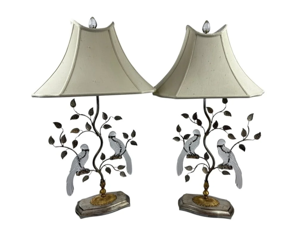 $1,000 - Pair of Figural Maison Bagues Style Table Lamps