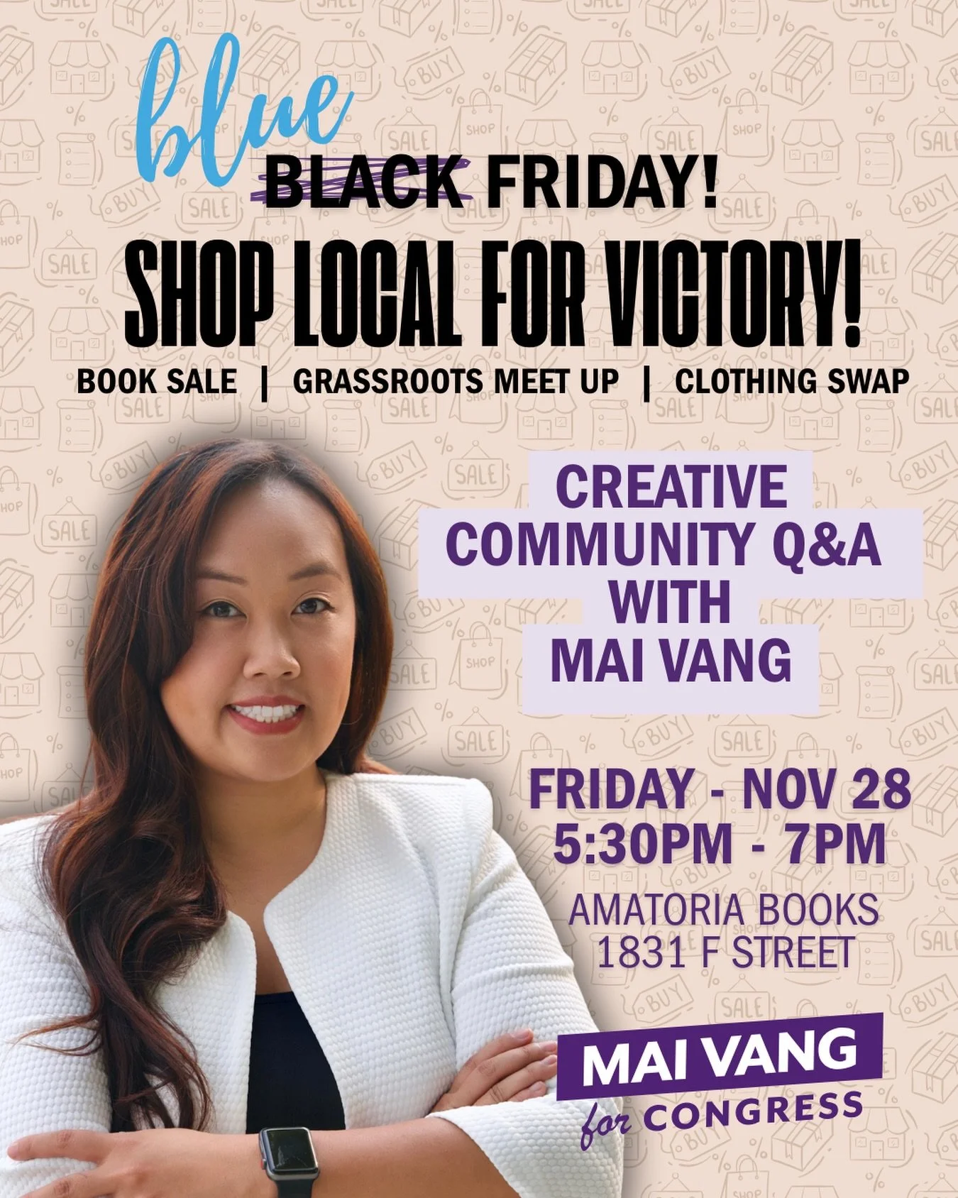 Corporations don&rsquo;t fuel our culture &mdash; artists and small businesses do.

Join me this Friday at @amatoria_fine_art_books for a Q&amp;A with Sacramento&rsquo;s creative community and let&rsquo;s put our dollars where our values are.

#WeAin
