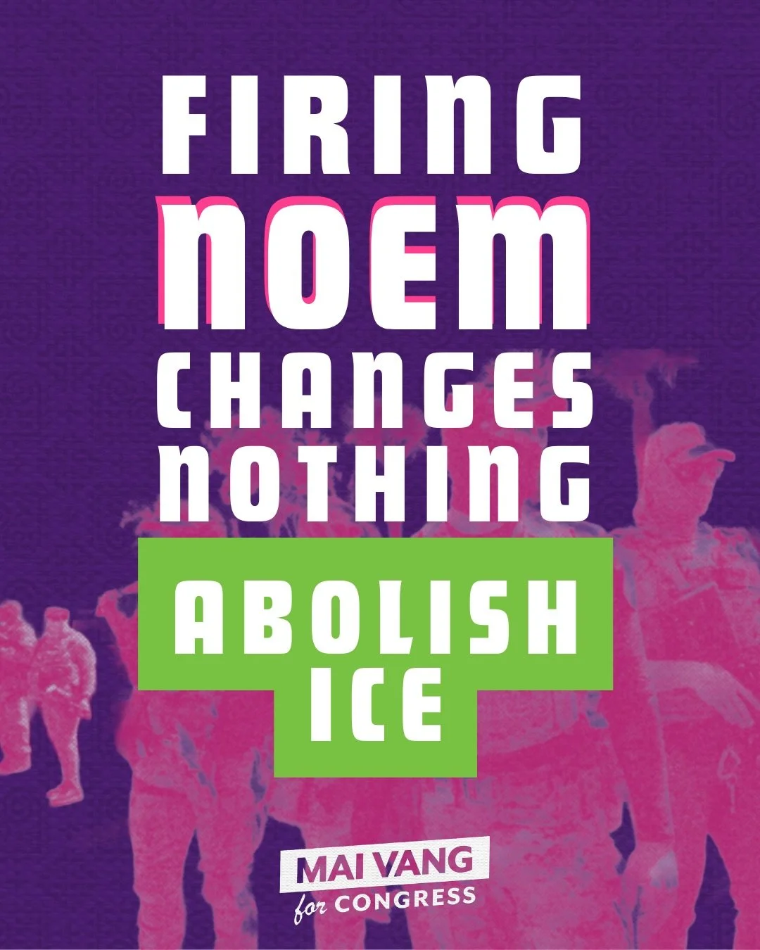 Replacing Noem with someone just as terrible doesn't change the fact that ICE is a morally bankrupt agency that is broken and cannot be reformed. ABOLISH ICE

#immigration #sacramento #elkgrove #ice