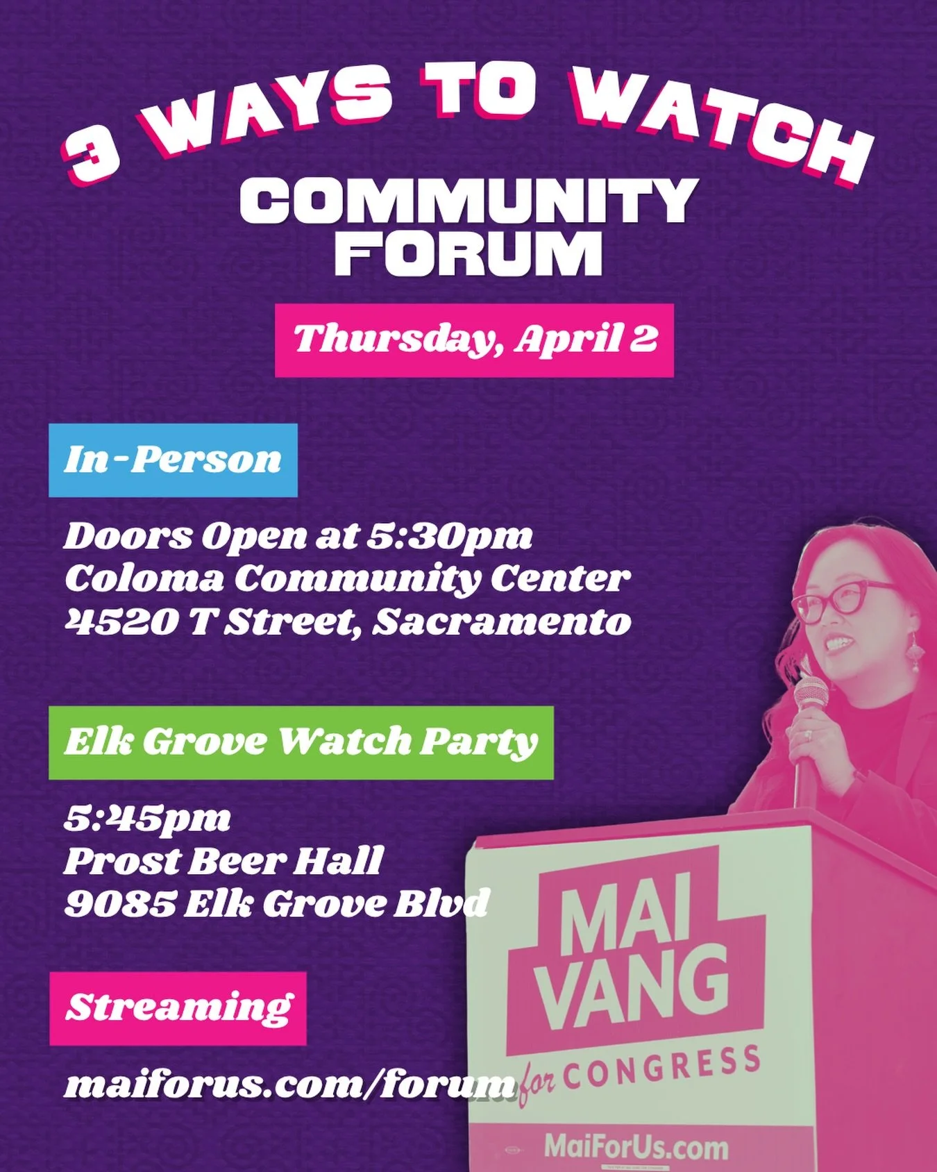 🔥3 WAYS TO WATCH🔥 excited to see everyone for tonight's community forum. We have several ways to engage... Either way, we want you on board. LET'S GO!