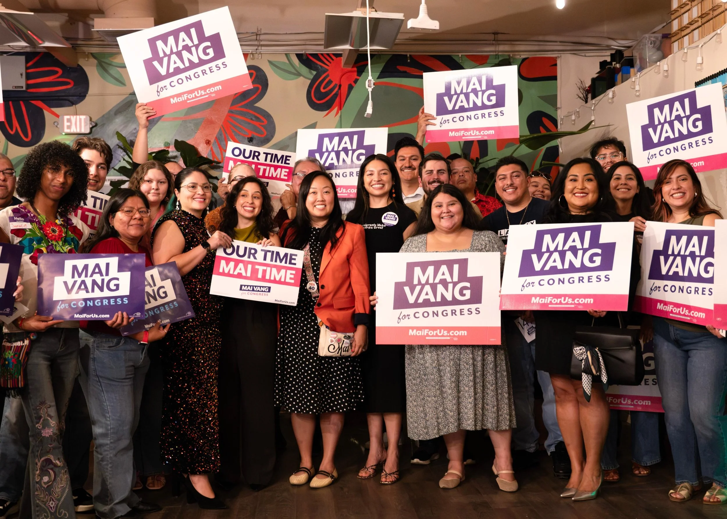 &iexcl;El pueblo unido jam&aacute;s ser&aacute; vencido! Incredibly thankful to the Latinx Dems and FemDems for their support. #maivang #vote #vota #maiforus #sacramento
