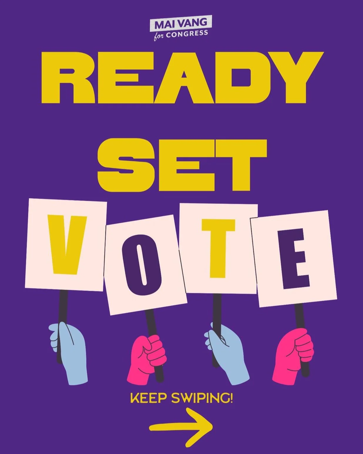 Ready, set, VOTE! With ballots already in hand and election day right around the corner it's time to VOTE! Let&rsquo;s make big changes this election season ✊.

#maivang #maiforus #vote #vota