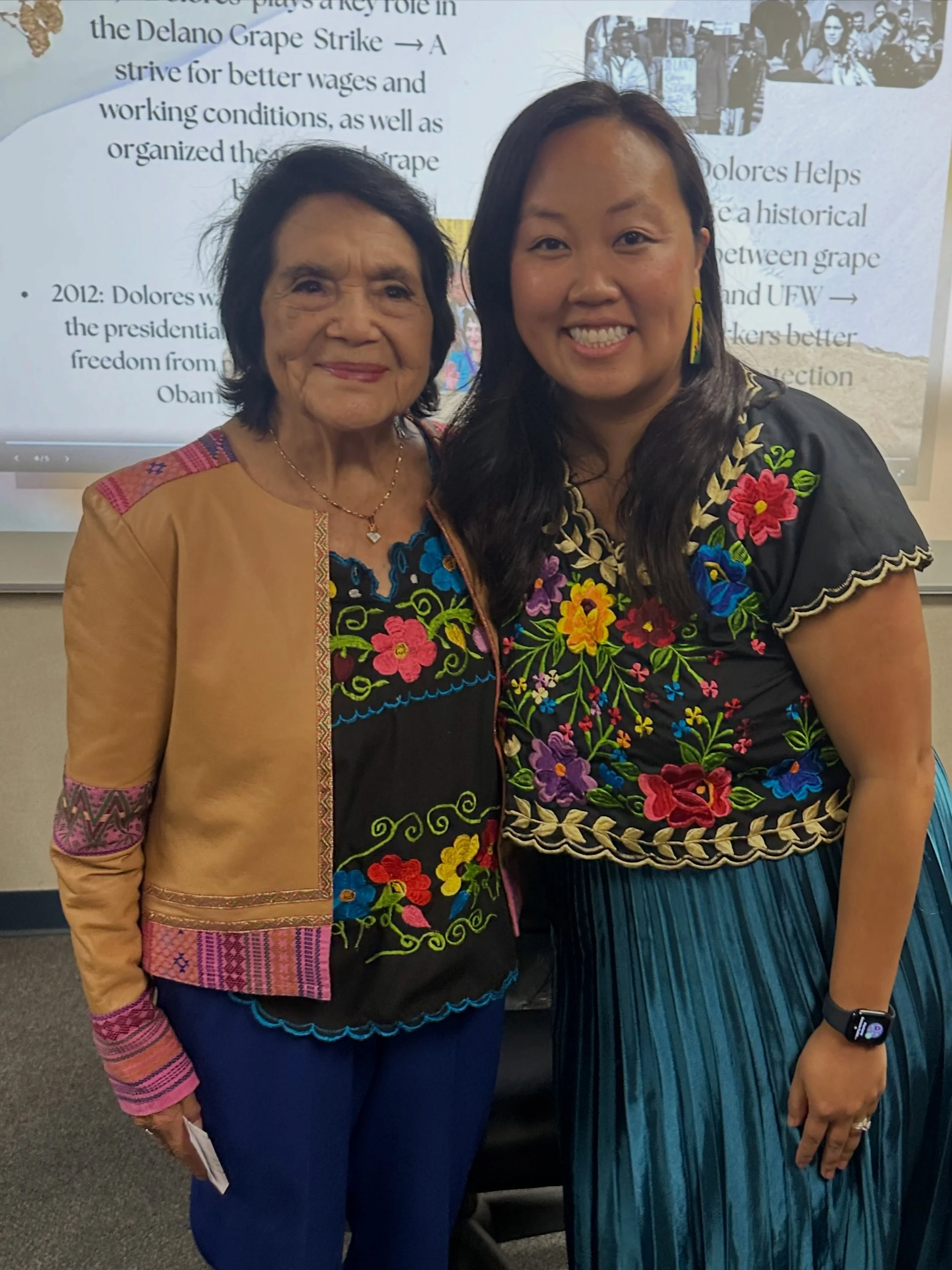 Today we lost Dolores Huerta, and my heart is heavy.

The last time I got to spend real time with Dolores was in 2025, when she graciously joined the Latino Book &amp; Family Festival at Valley High School. She was kind, inspiring, and relevant to yo