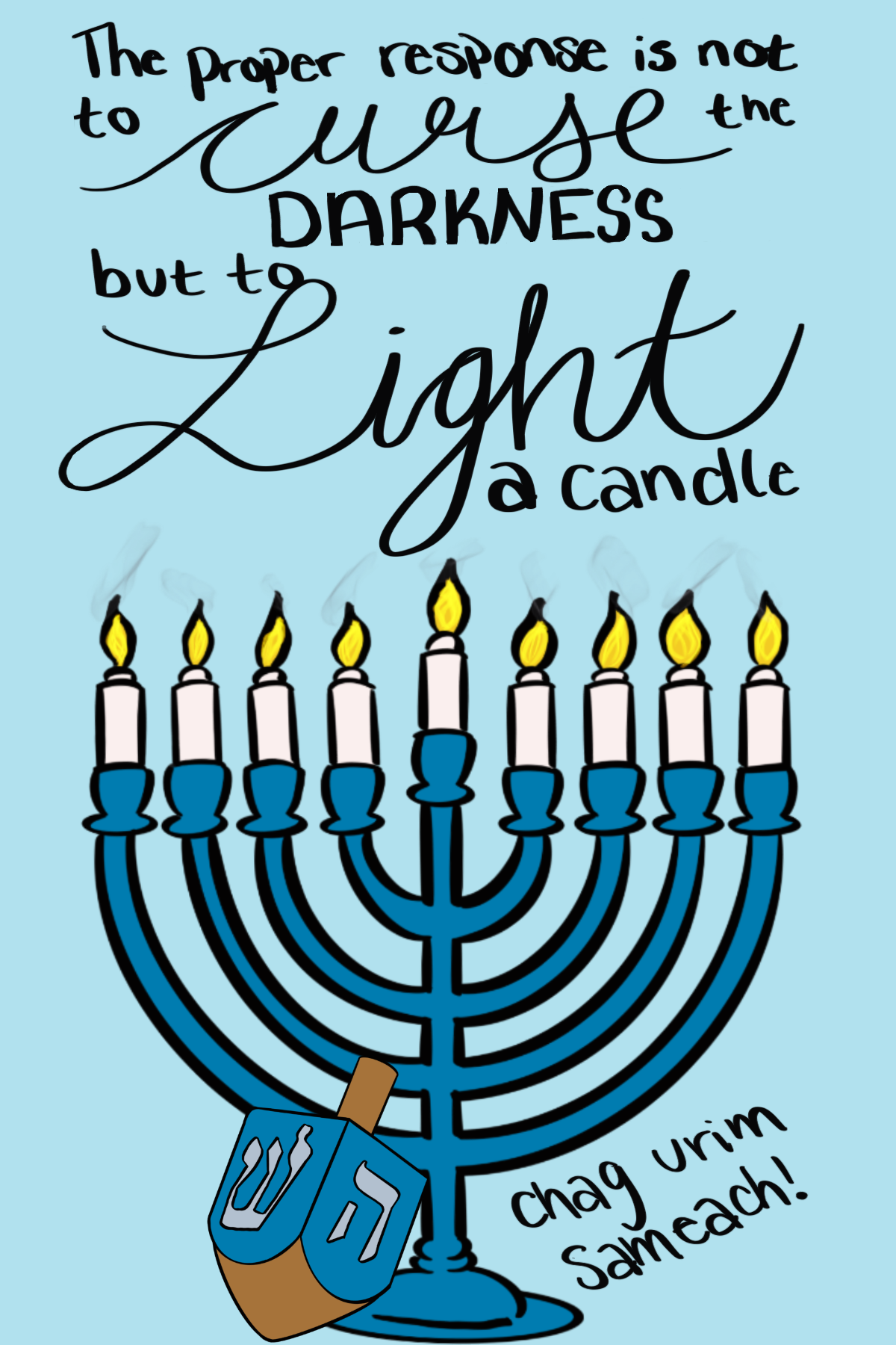 Hanukkah Postcard