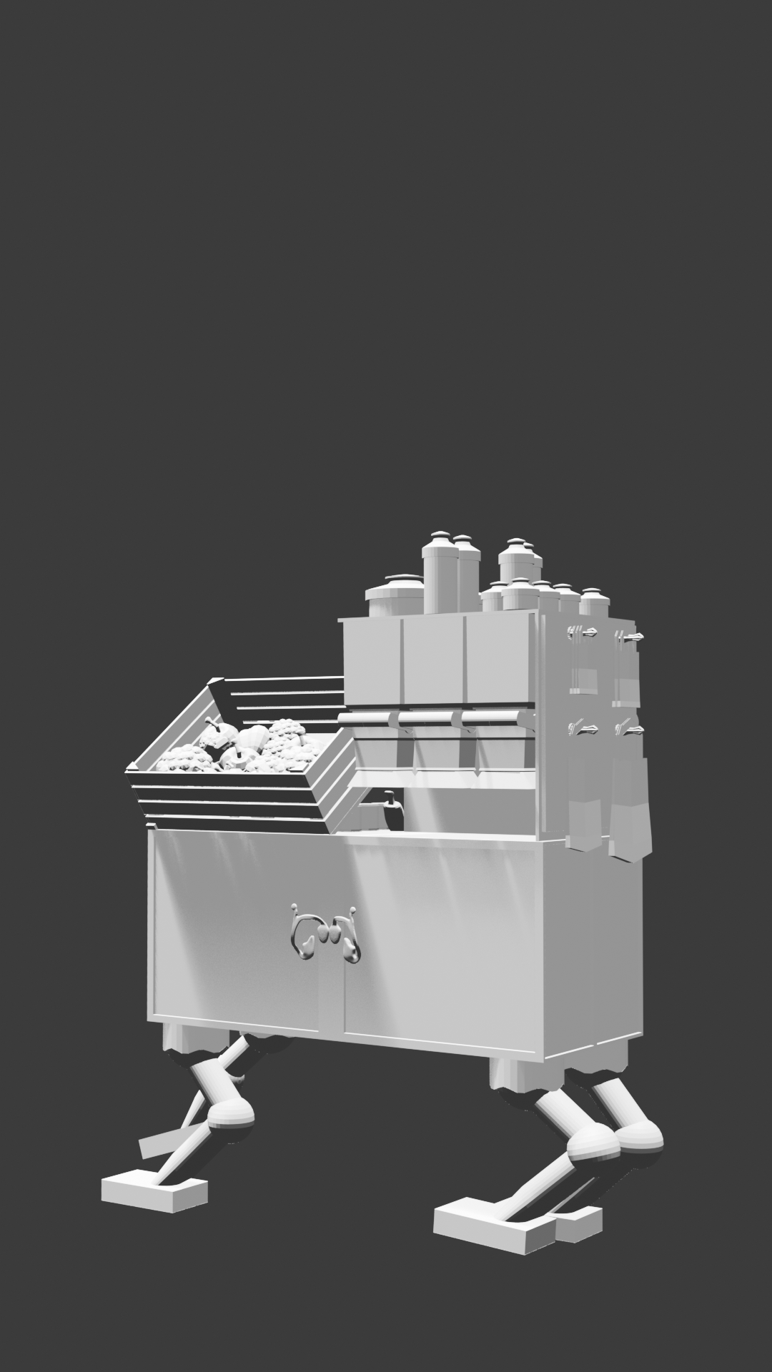 Solarpunk food truck.
In progress — adding textures in Substance Painter.