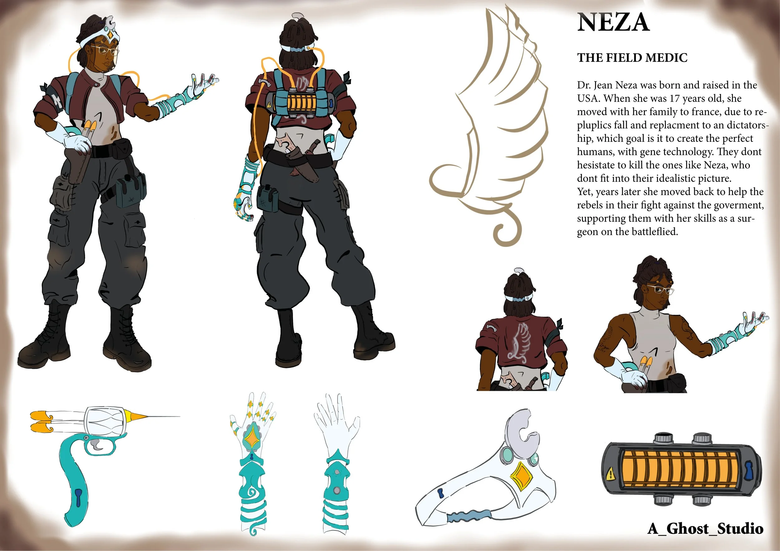 Character concept art I created in my mentorship with Ruth Bosch in 2024 at Lucerne School of Design, Film and Art.
