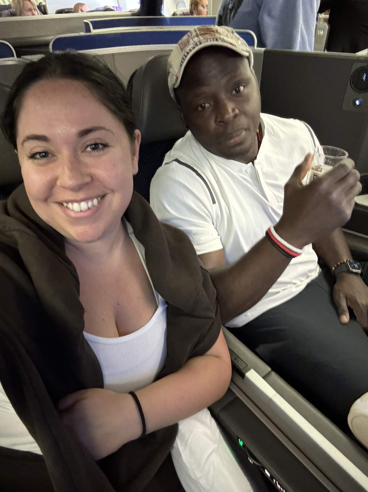 Only way to fly international is first class!