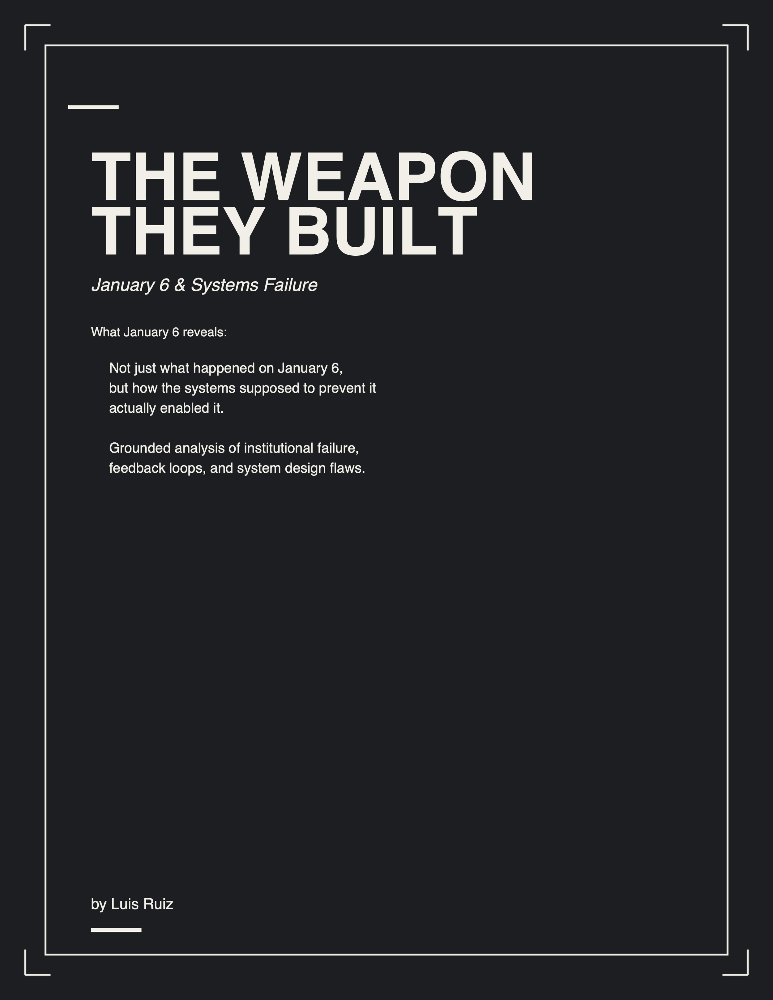 The Weapon they Built Digital Download