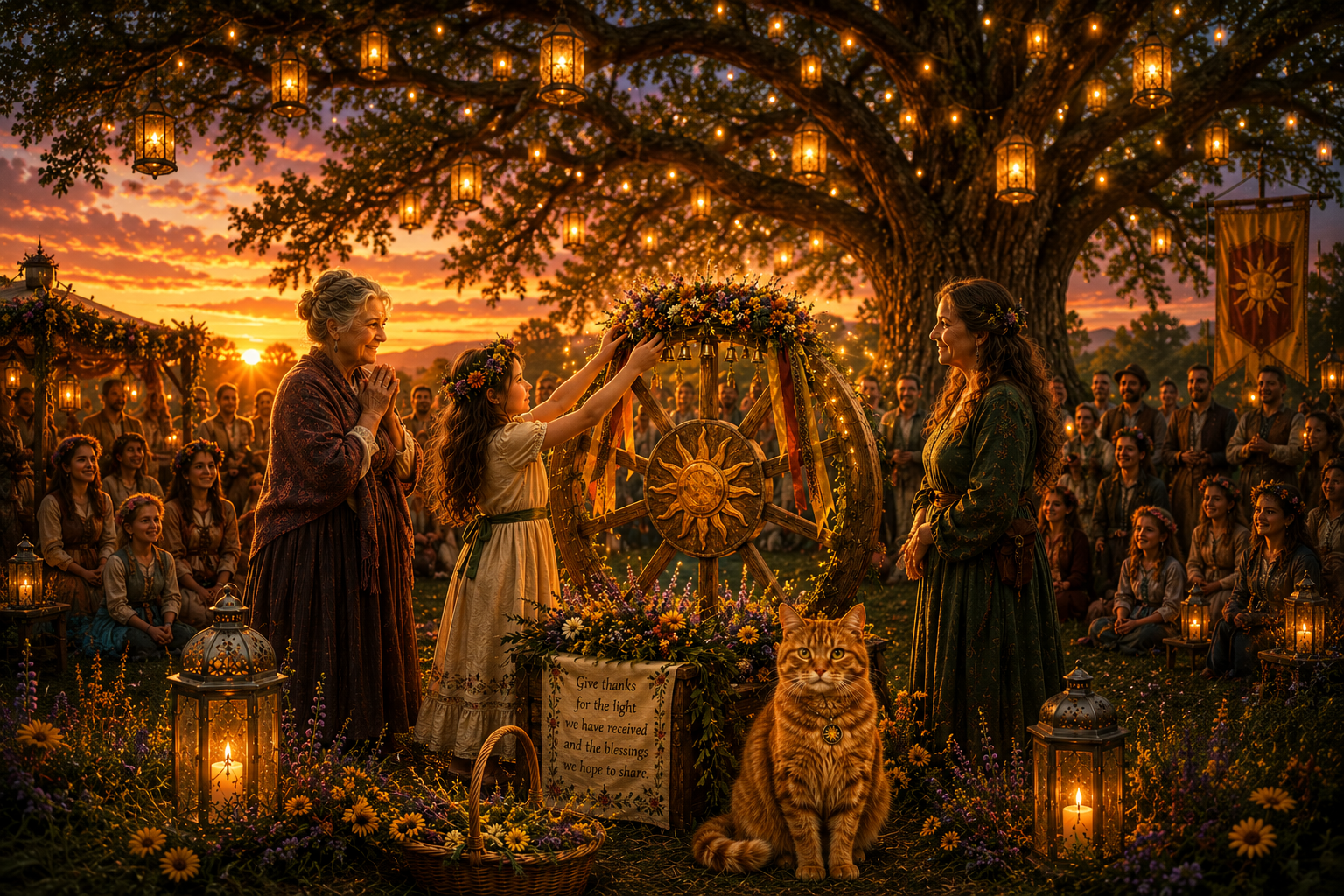 The Hearthkeeper's Cat and the Sunfire Crown