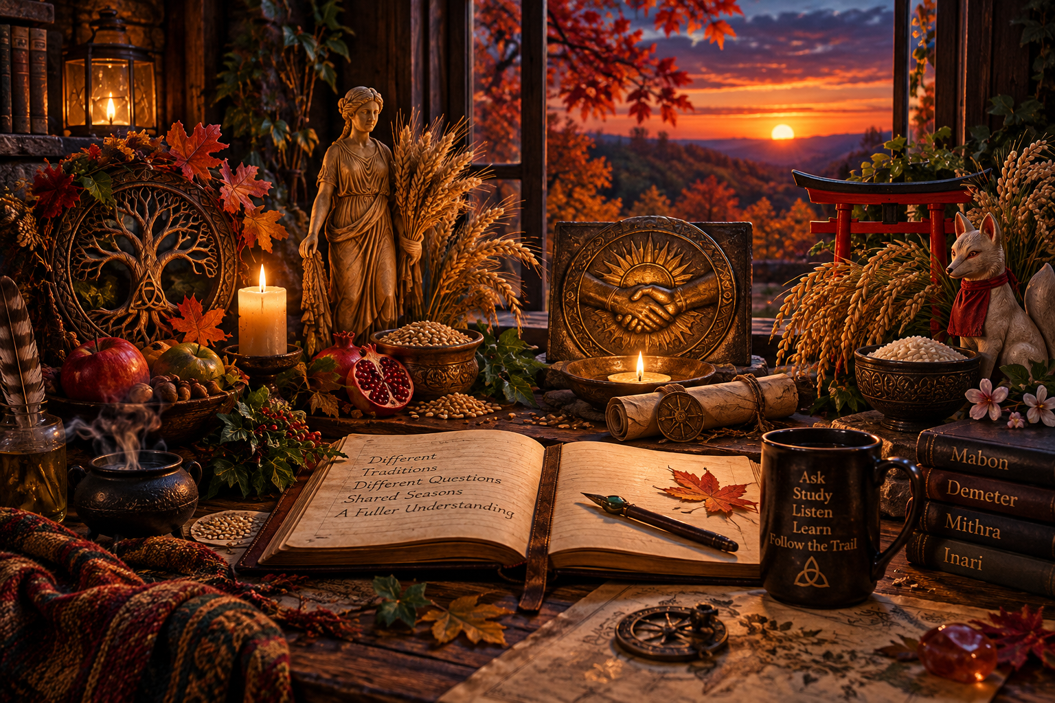 Seasonal Deity Notes for Mabon: Demeter, Mehr, and Inari