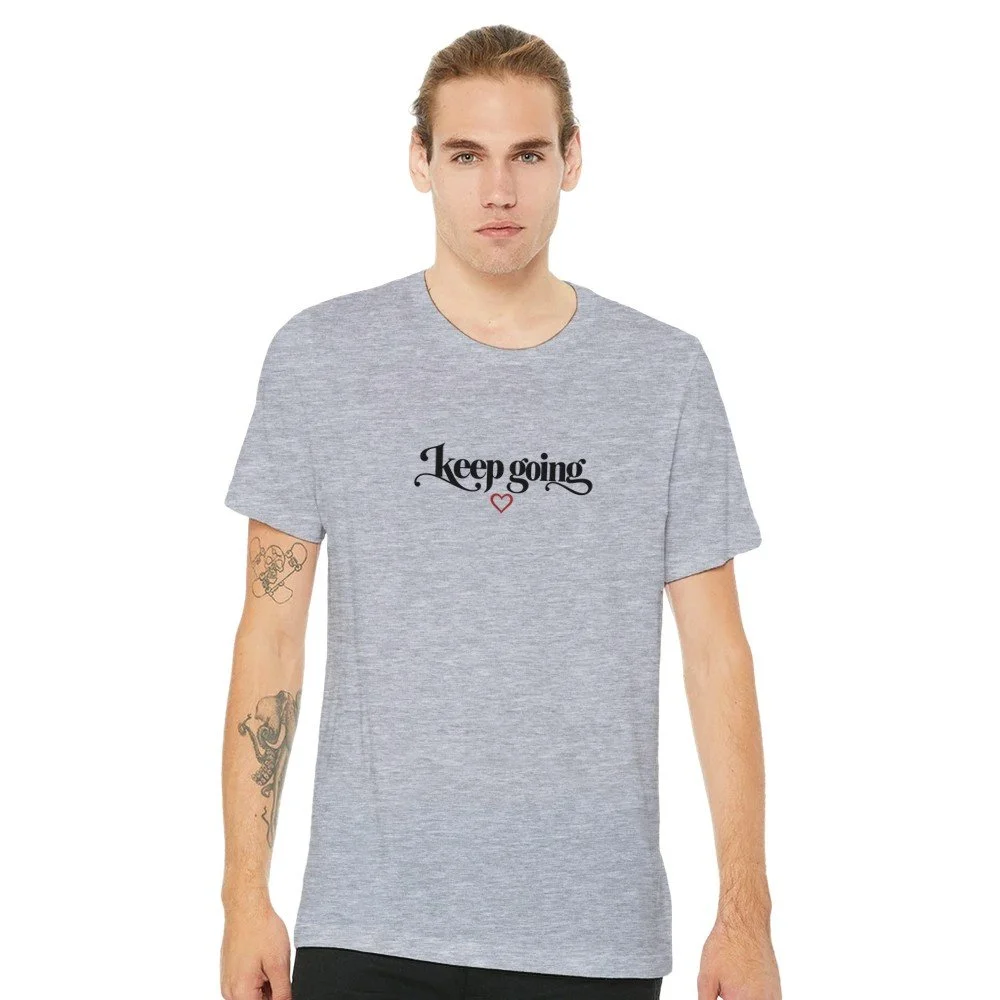 Keep Going – Premium unisex T-skjorte