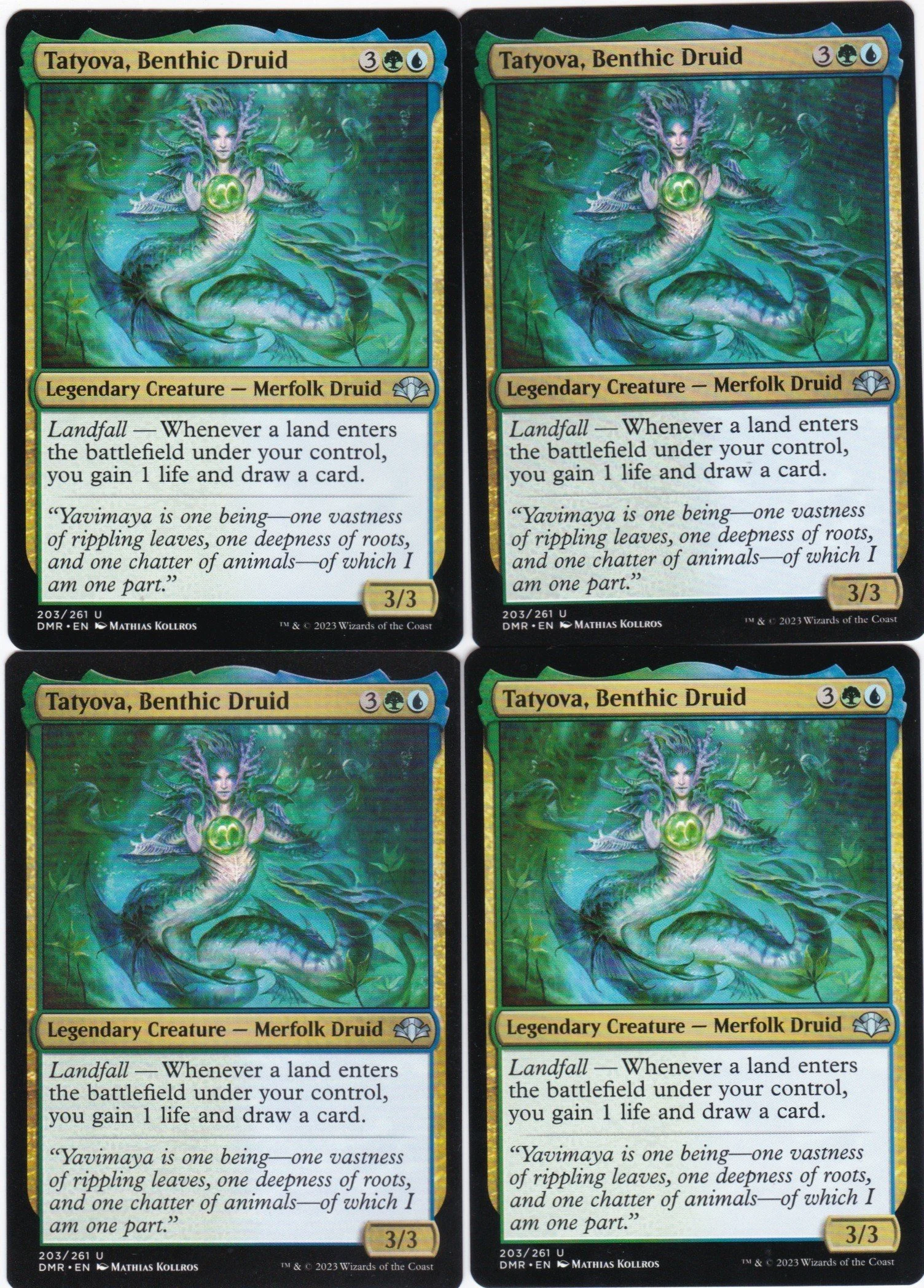 4x Tatyova, Benthic Druid