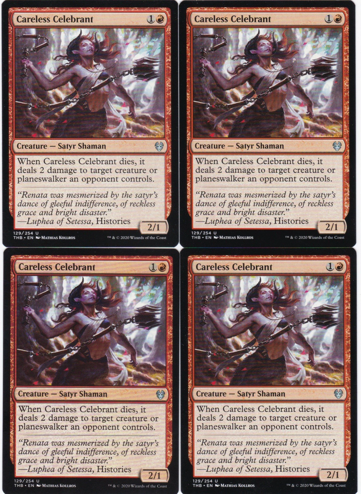 4x Careless Celebrant