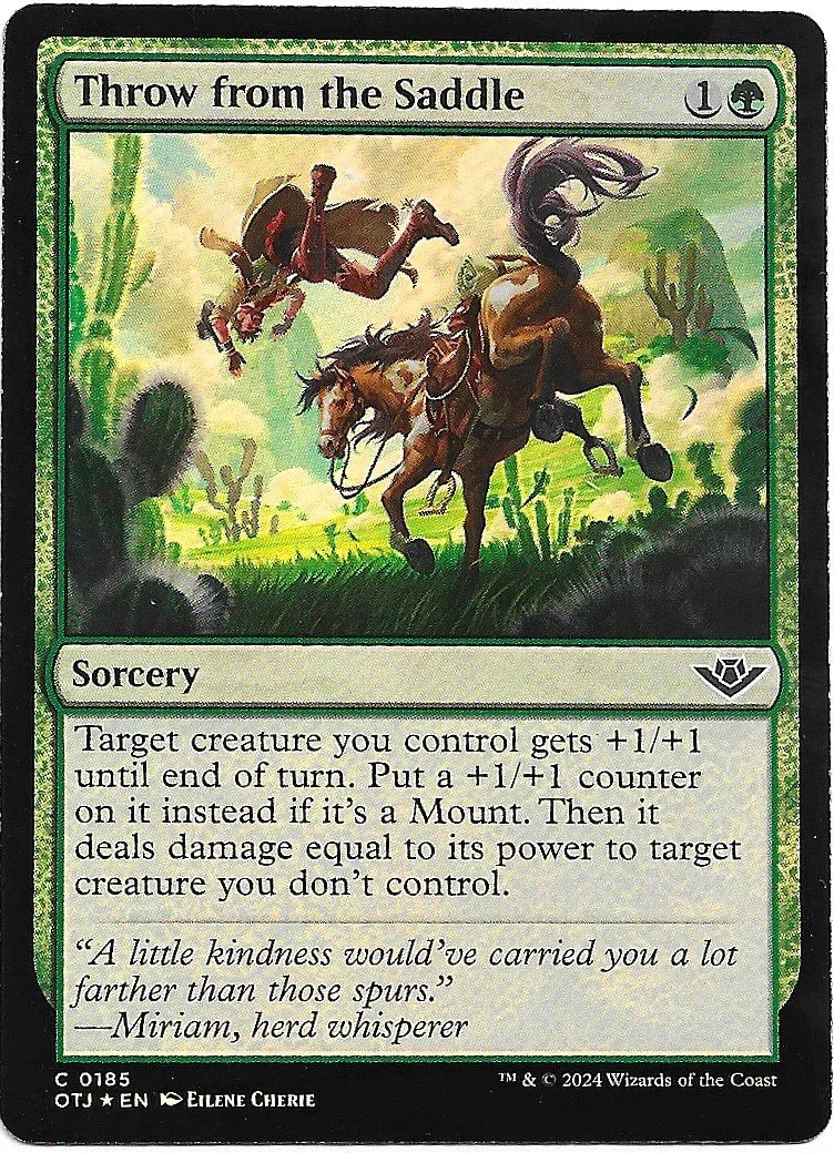 Throw from the Saddle