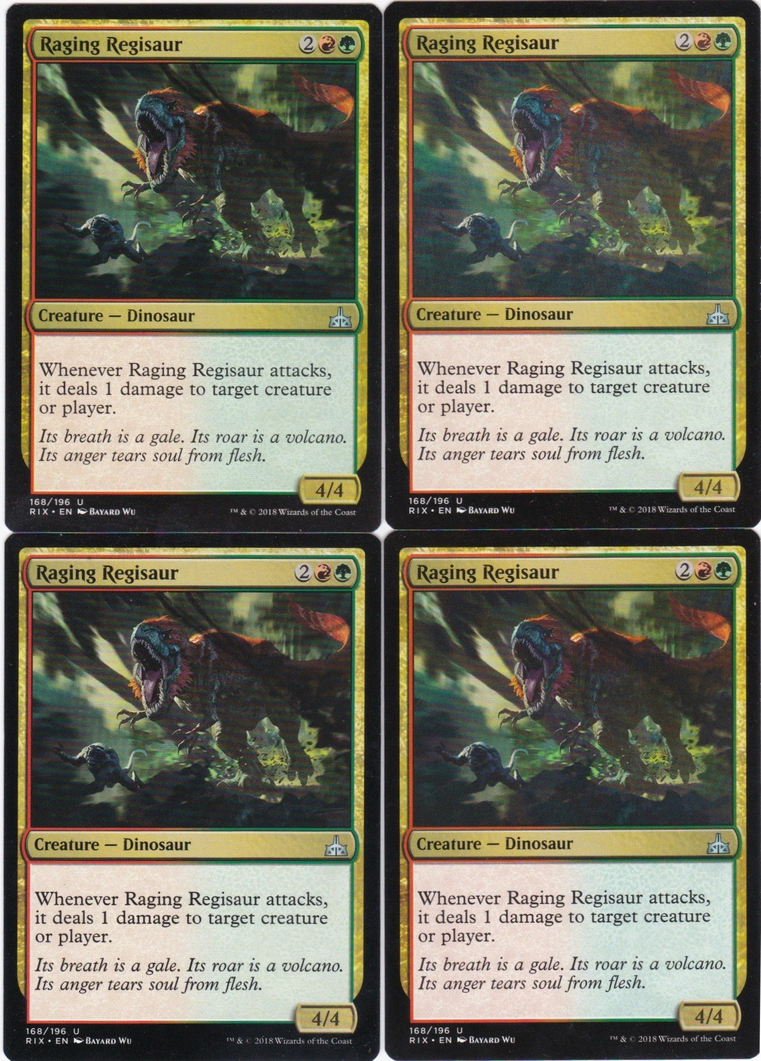 4x Raging Regisaur