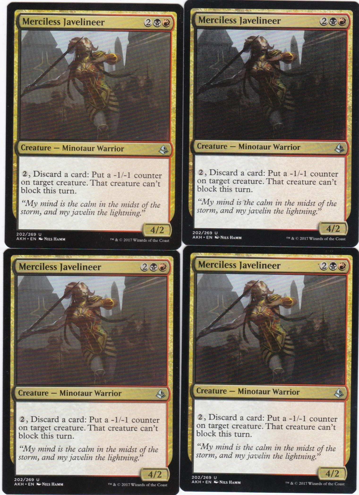 4x Merciless Javelineer