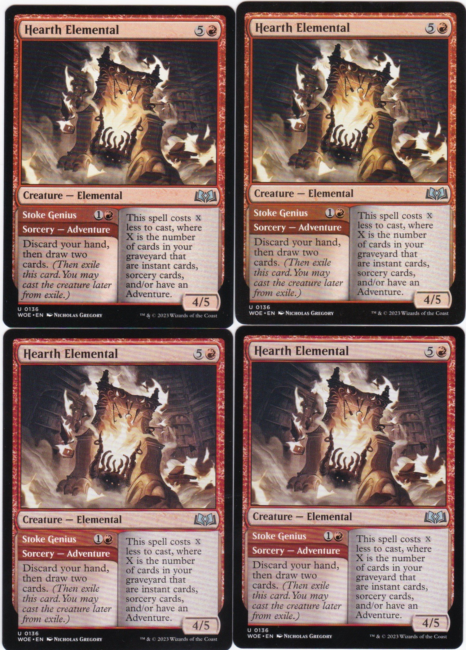 4x Hearth Elemental