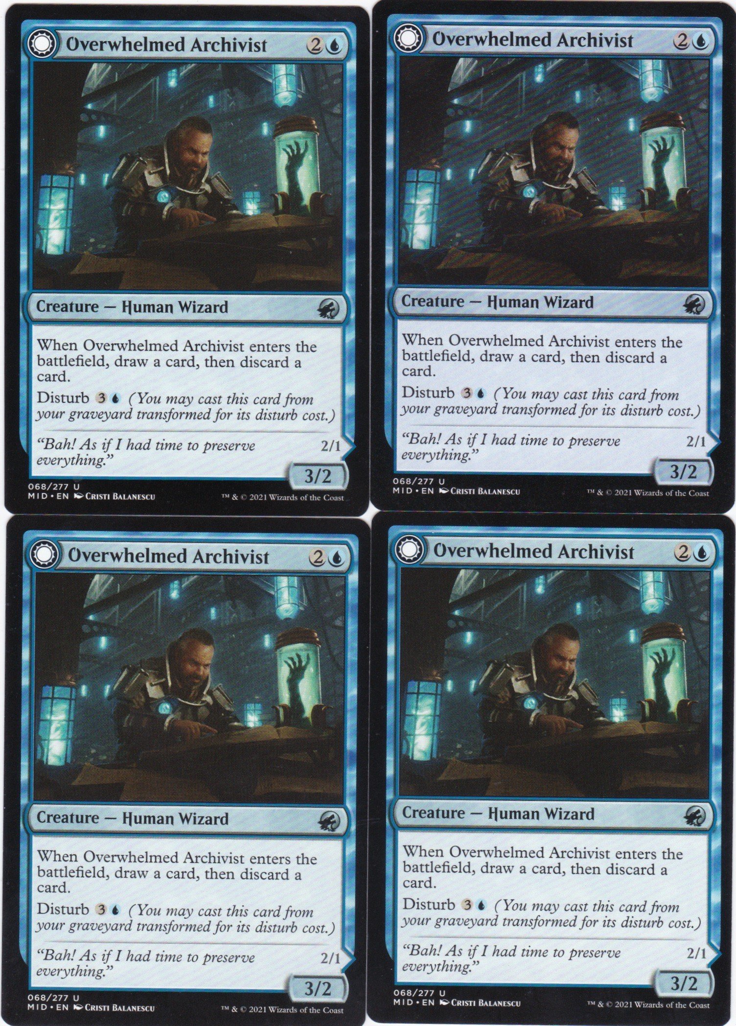 4x Overwhelmed Archivist