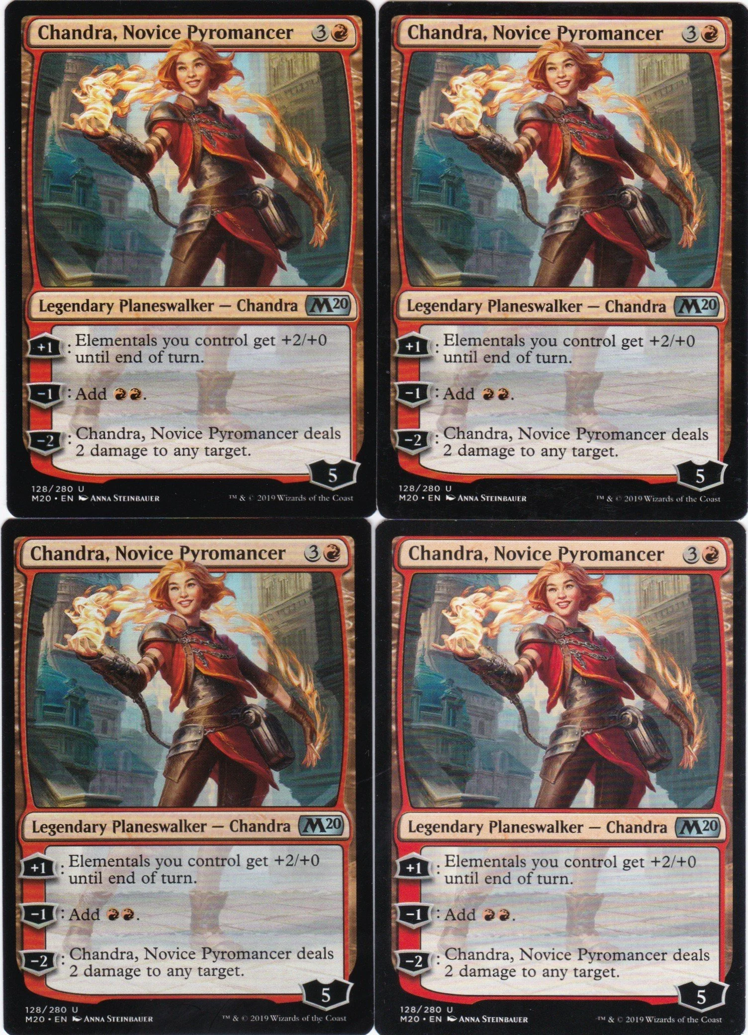 4x Chandra, Novice Pyromancer