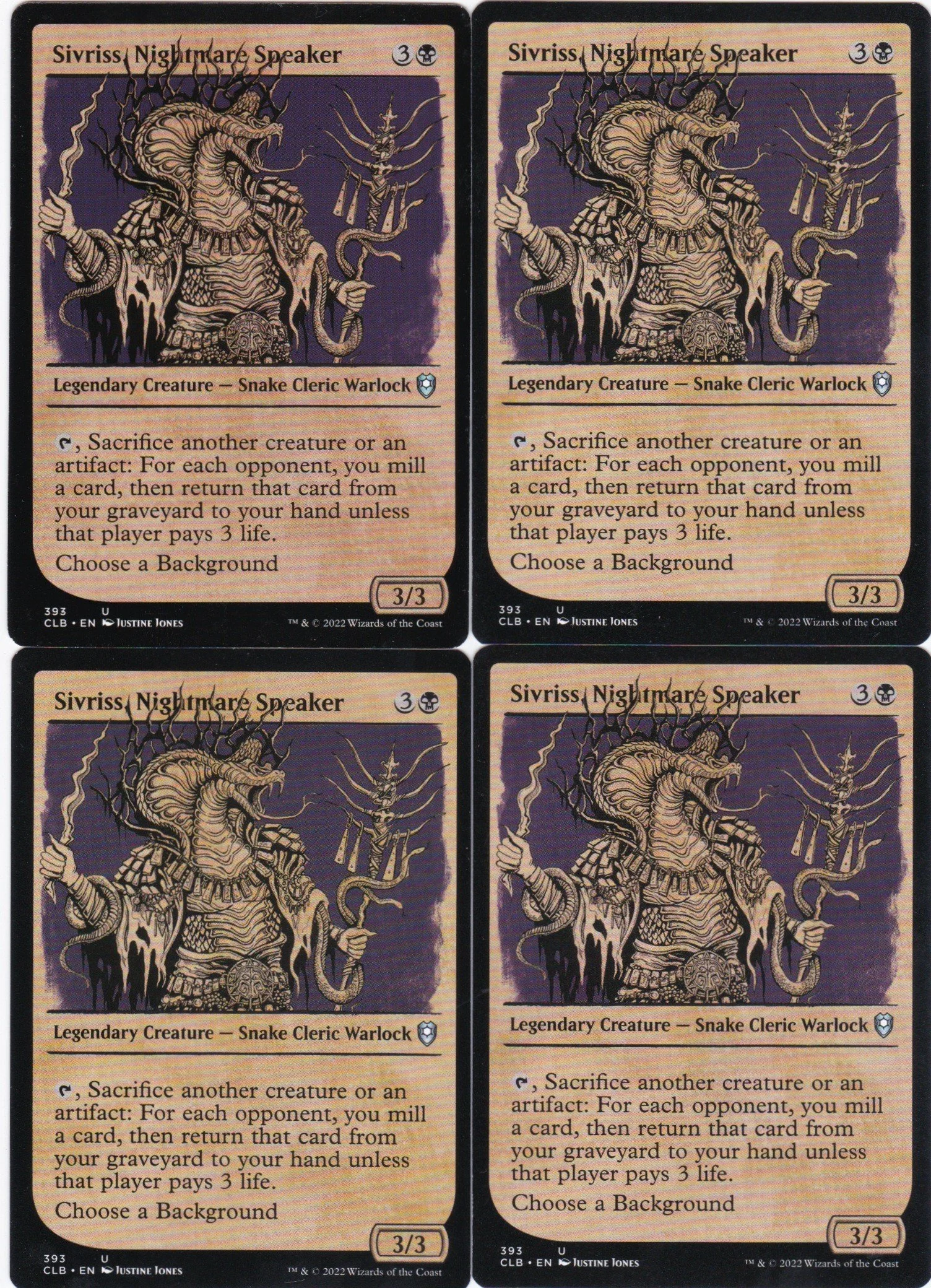 4x Sivriss, Nightmare Speaker (showcase)