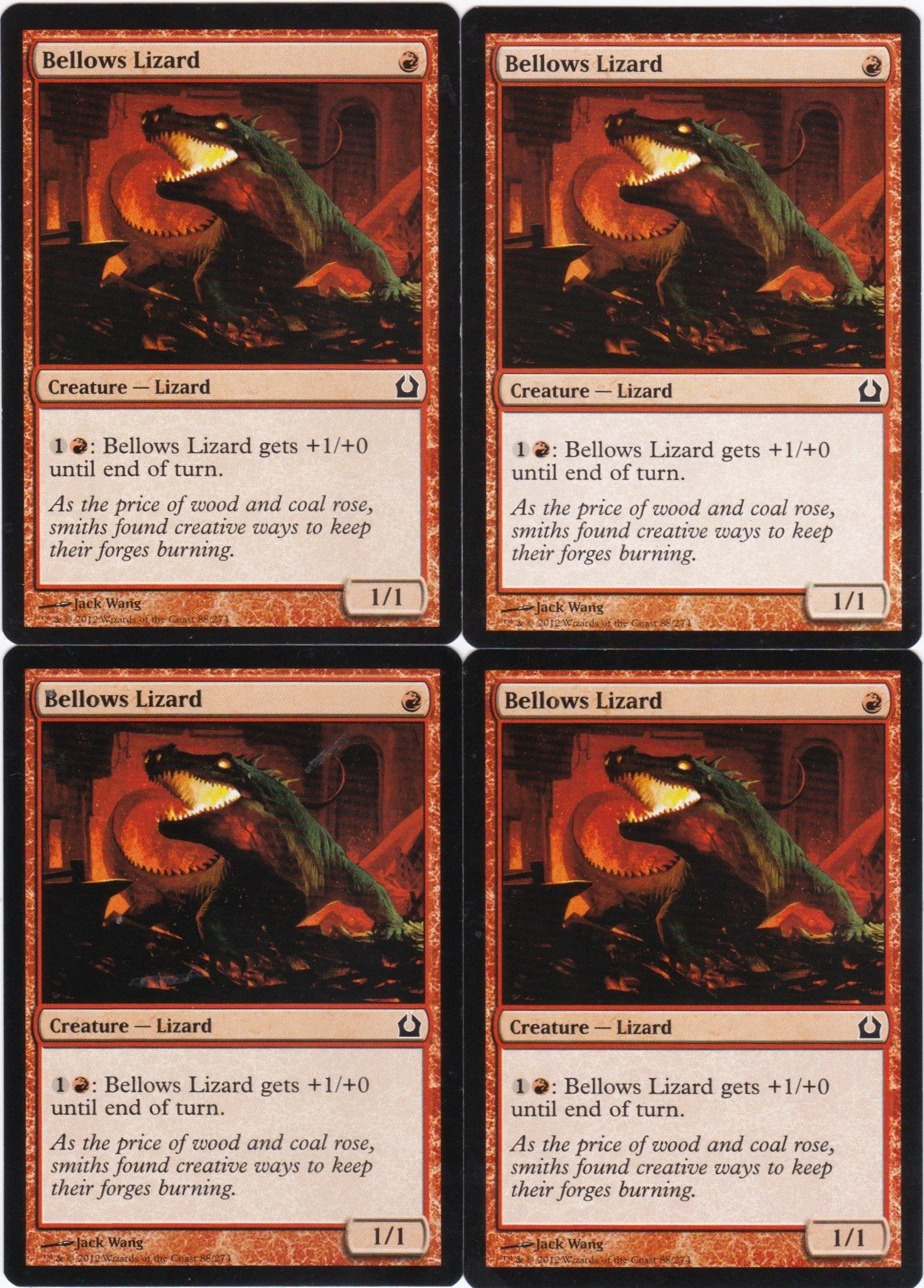 Red/Green Pauper Lizard Deck