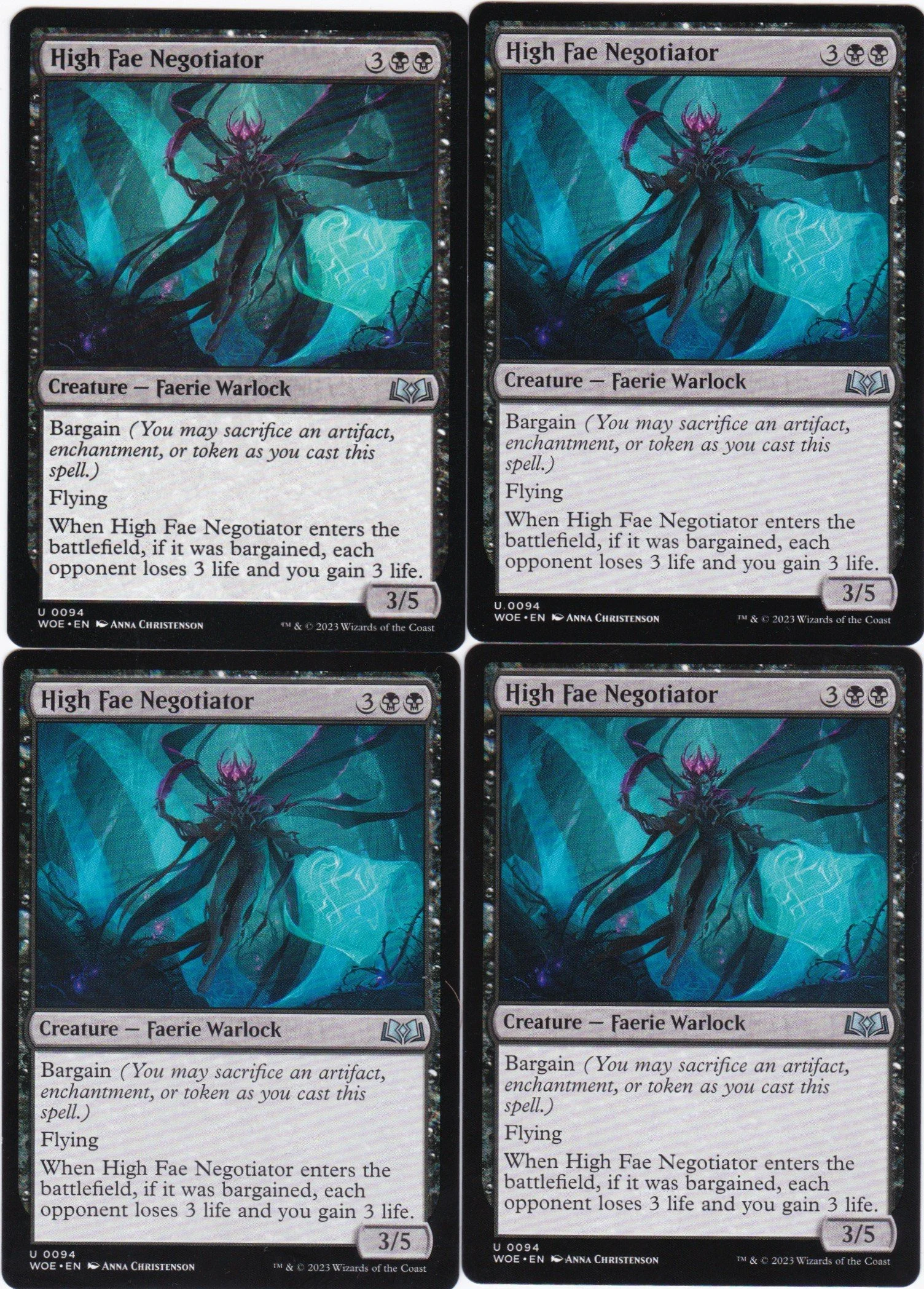 4x High Fae Negotiator