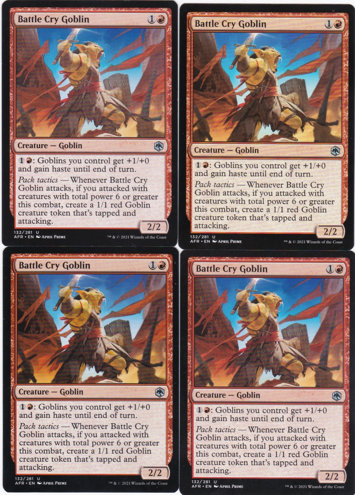 4x Battle Cry Goblin