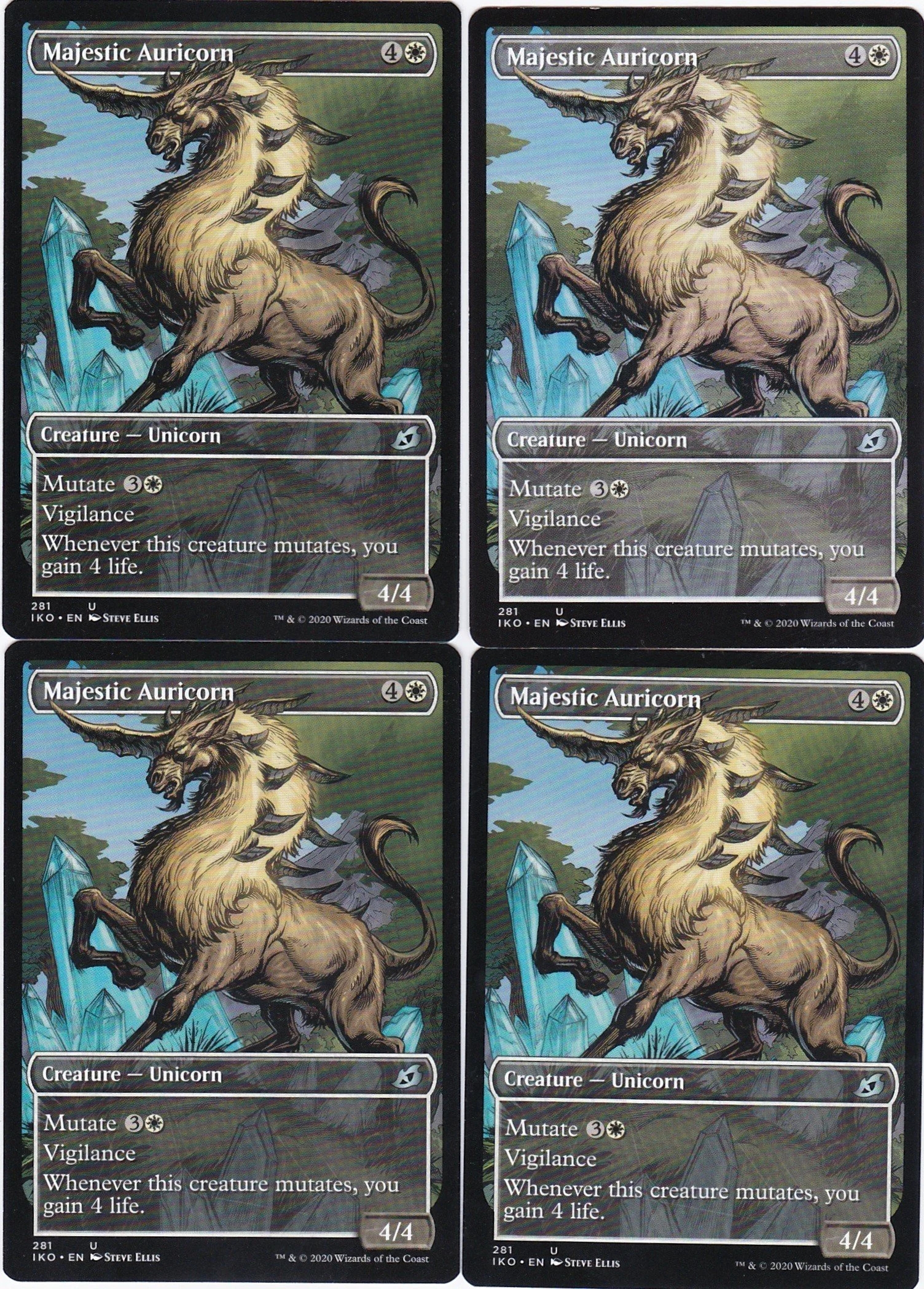 4x Majestic Auricorn (Showcase)