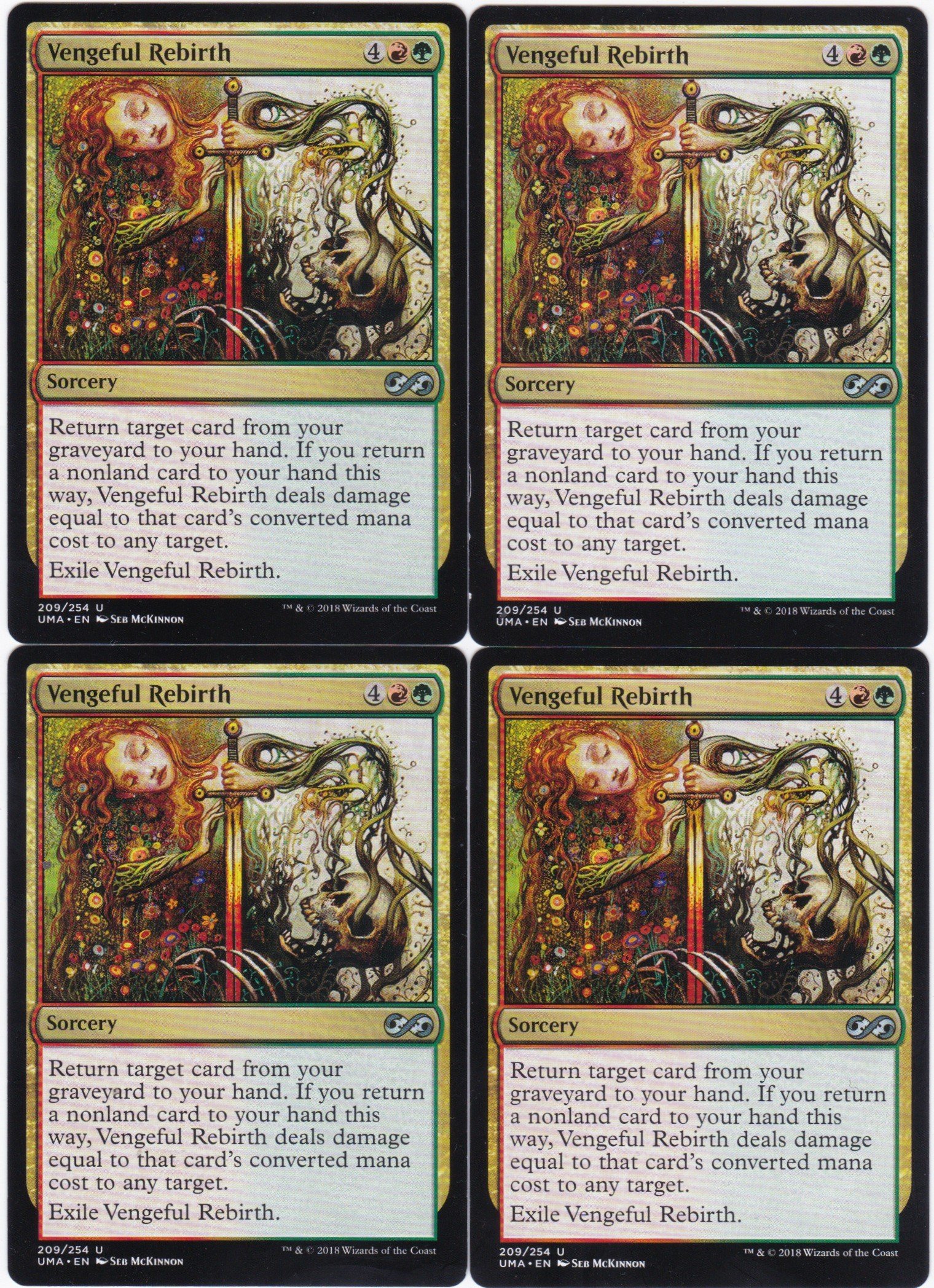 4x Vengeful Rebirth