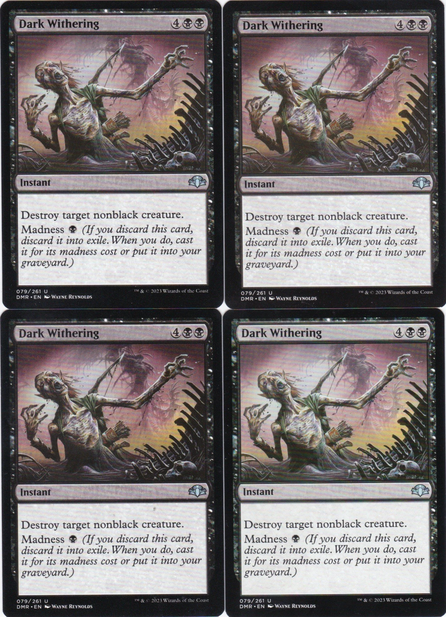 4x Dark Withering
