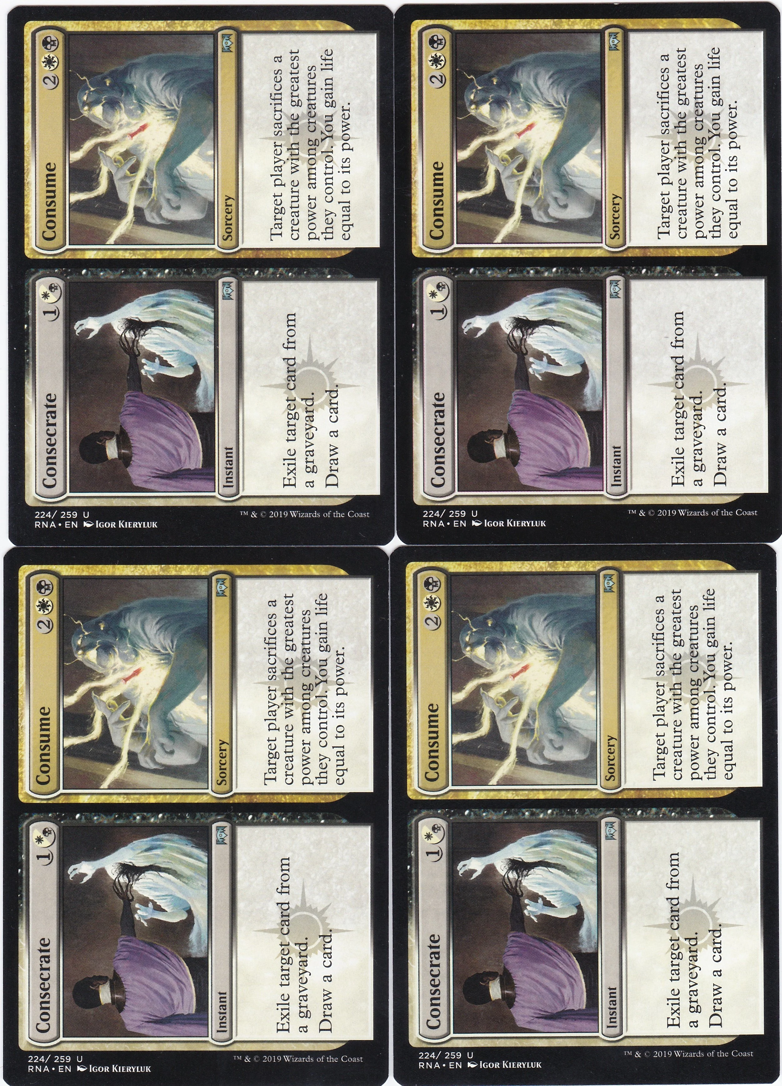 4x Consecrate / Consume