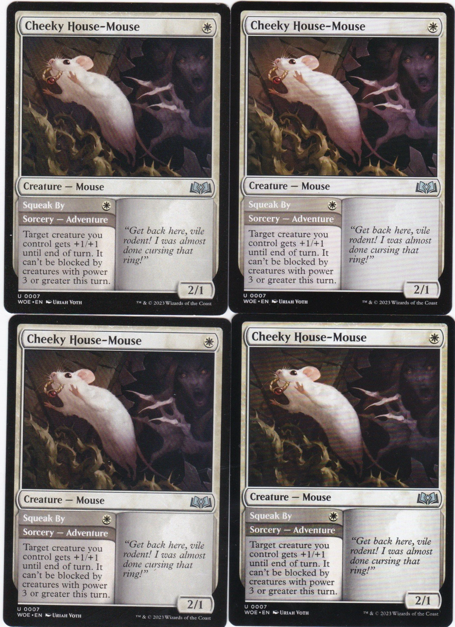 4x Cheeky House-Mouse