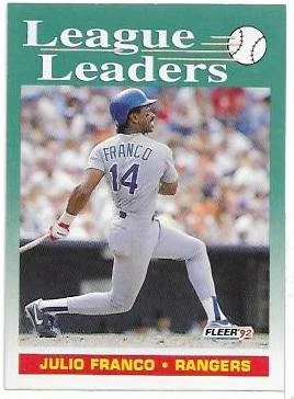 League Leaders Julio Franco #690