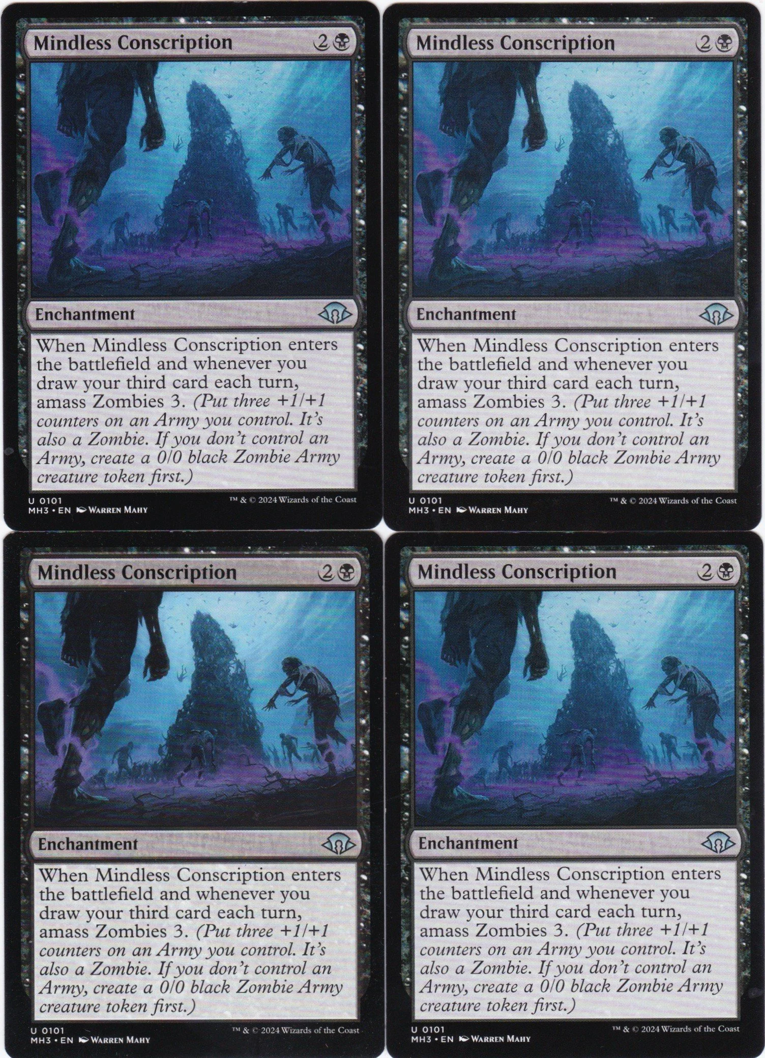 4x Mindless Conscription