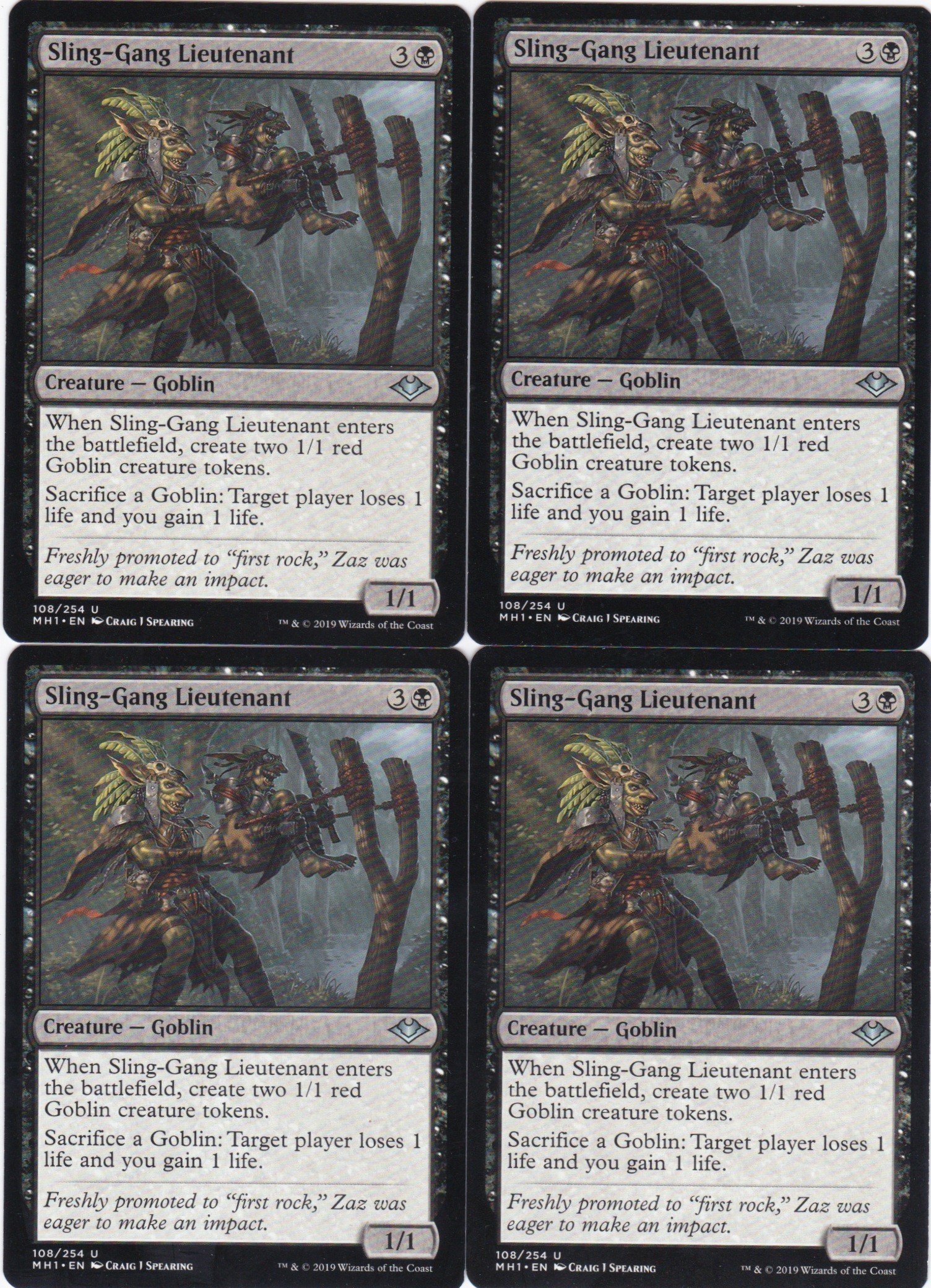 4x Sling-Gang Lieutenant