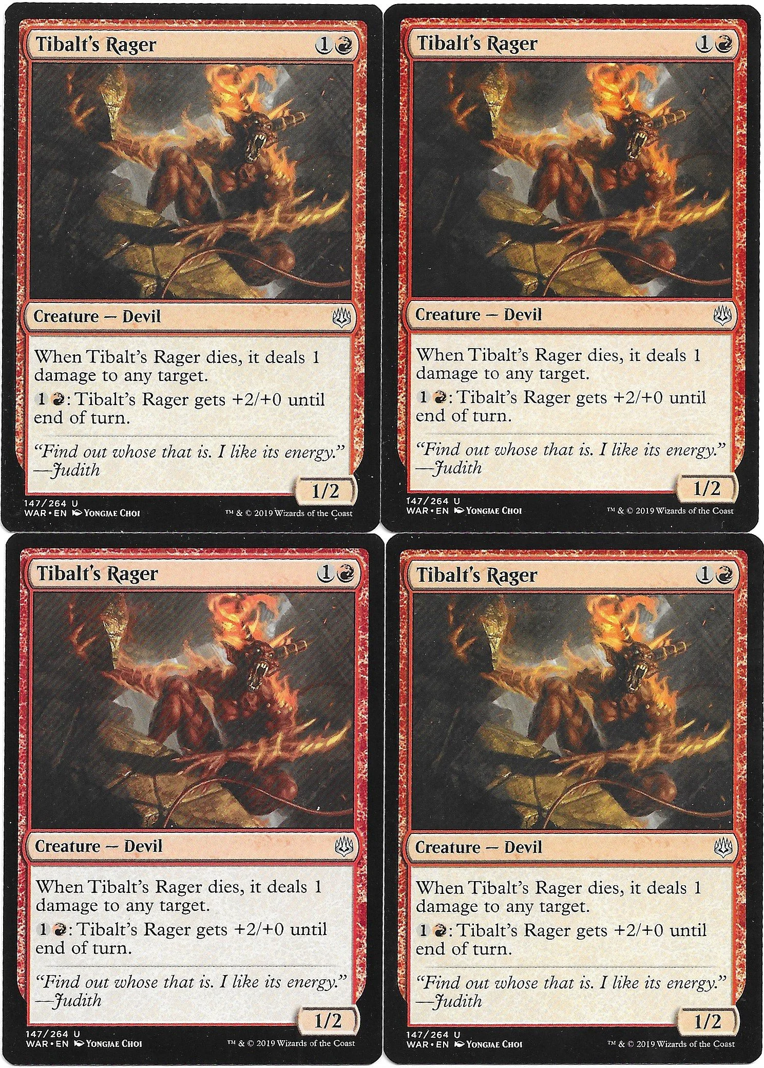 4x Tibalt's Rager