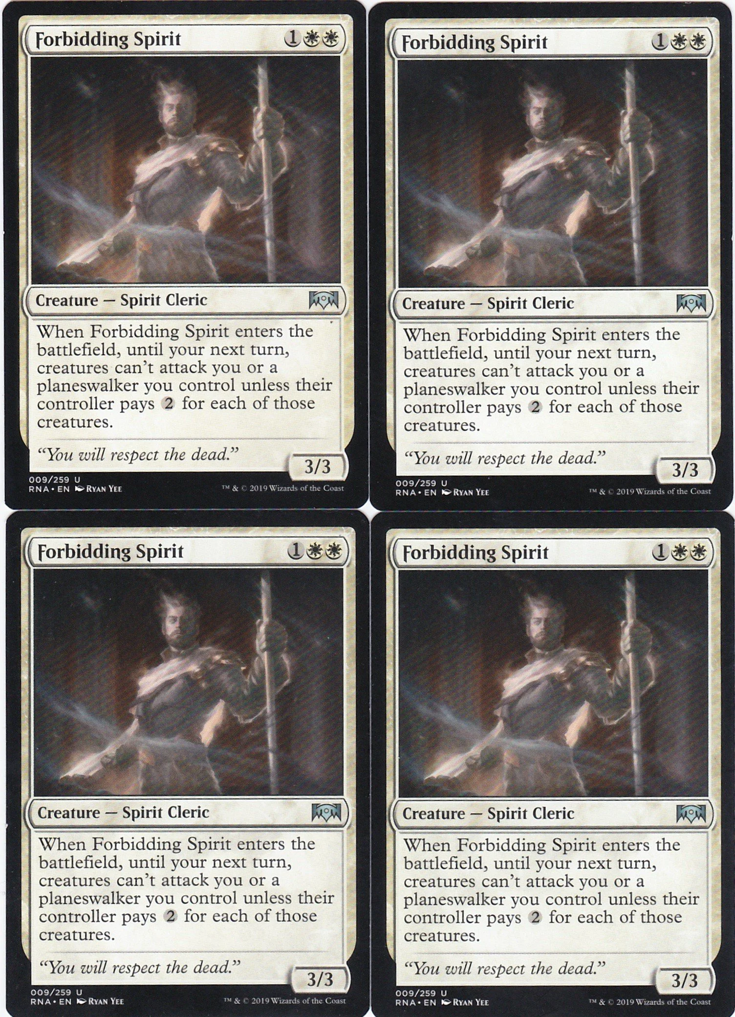 4x Forbidding Spirit